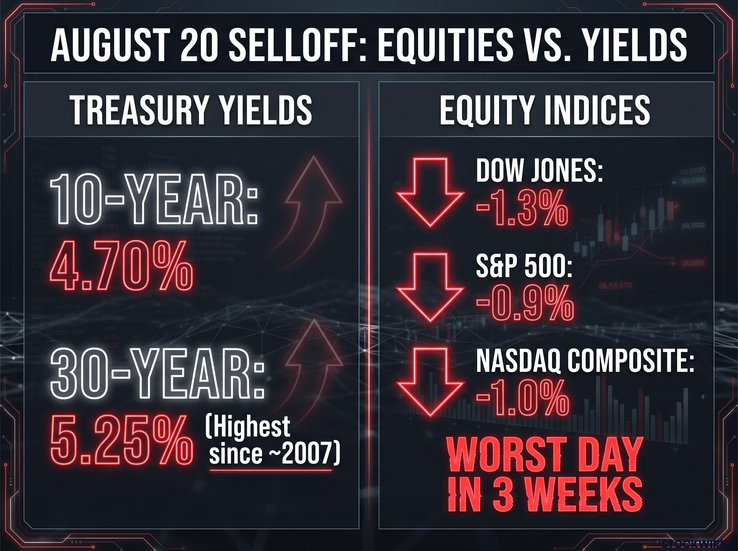 August 20 Market Selloff & Treasury Yield Surge