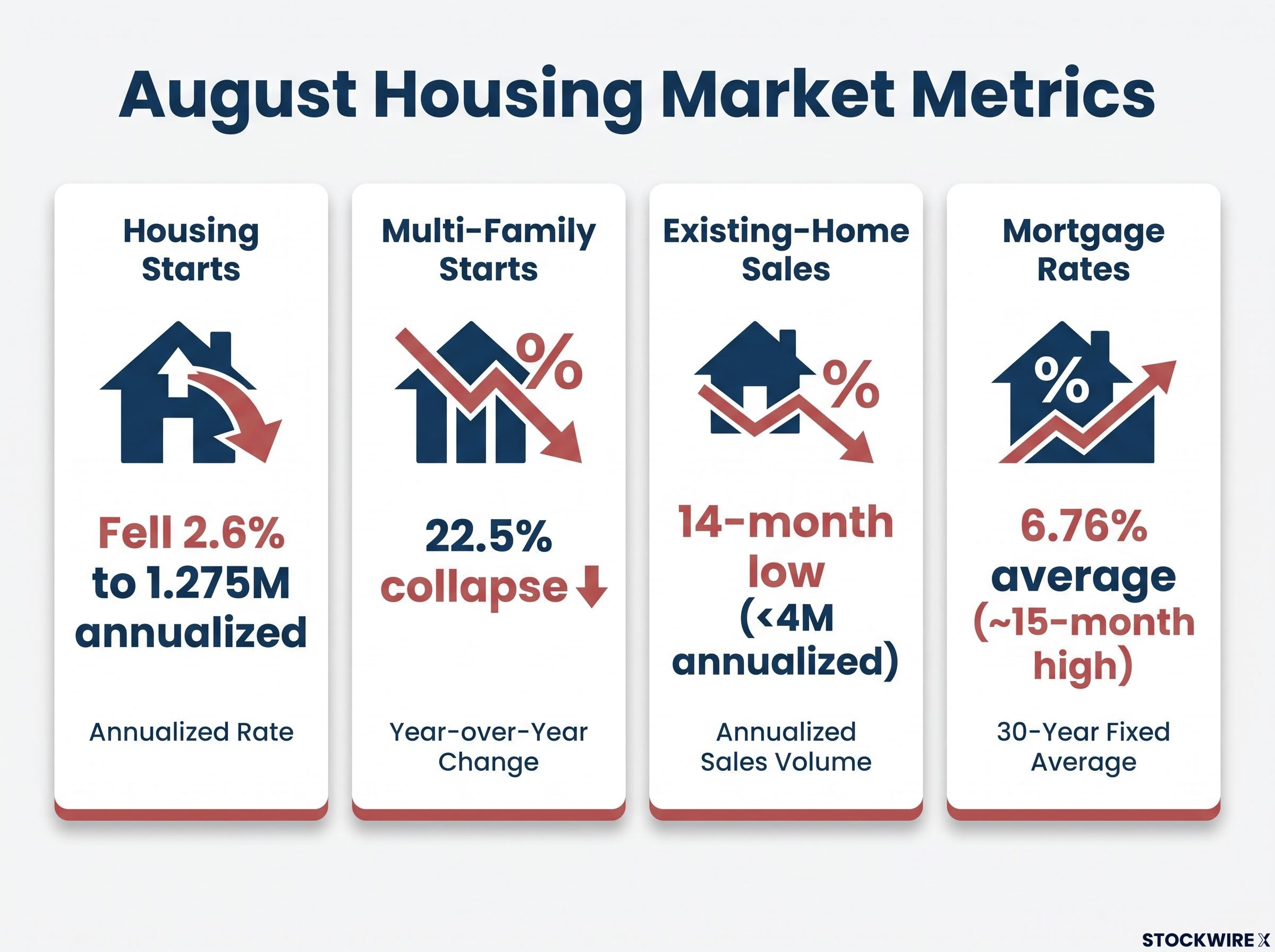 August Housing Market Stress Indicators