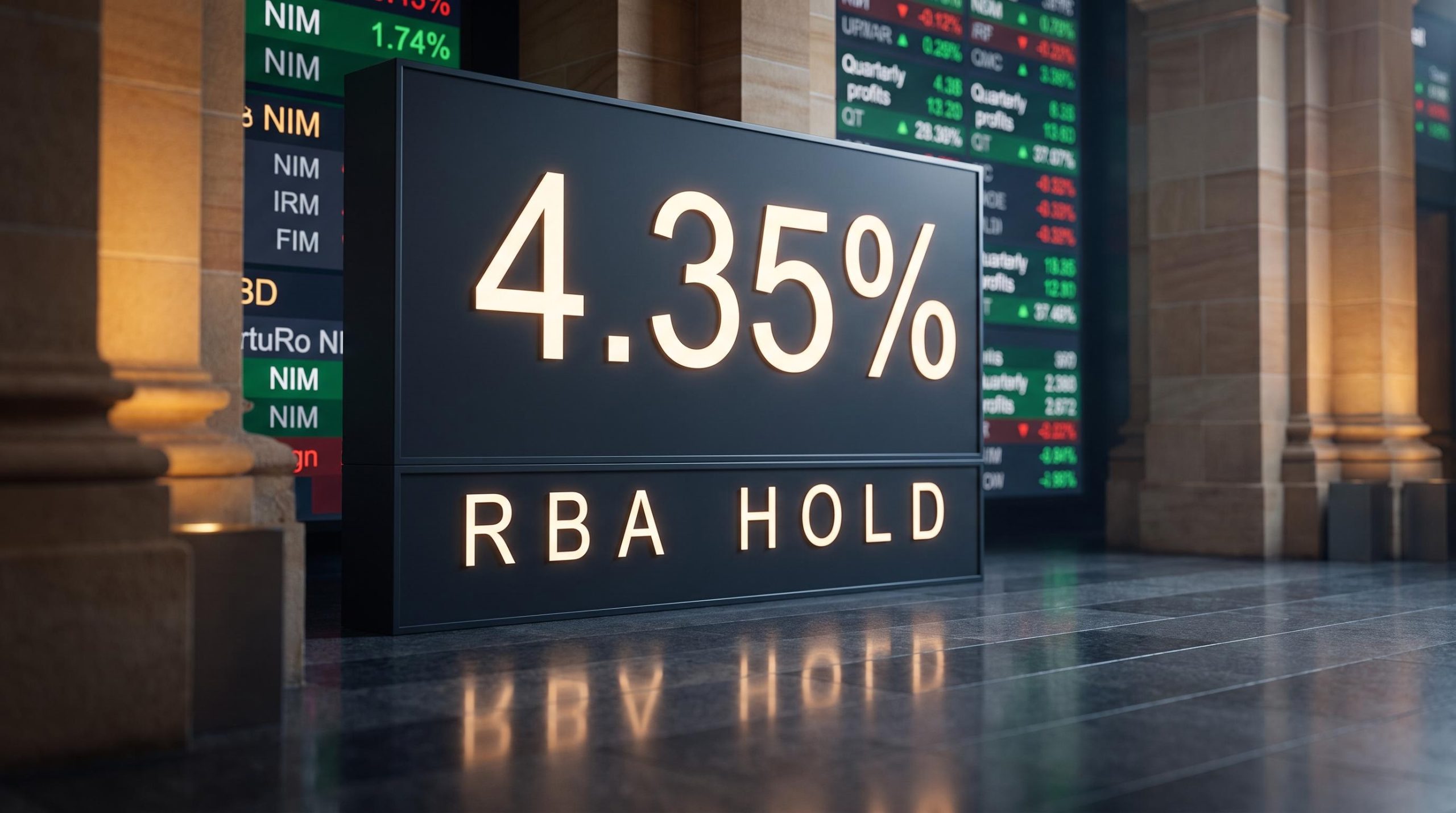 RBA cash rate held at 4.35% as Big Four Australian bank NIM expansion thesis collapses in FY26