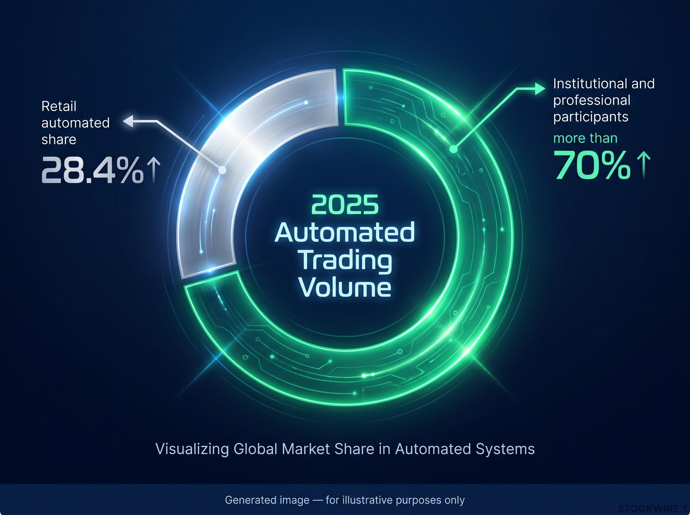 Retail vs. Institutional Automated Trading Volume (2025)