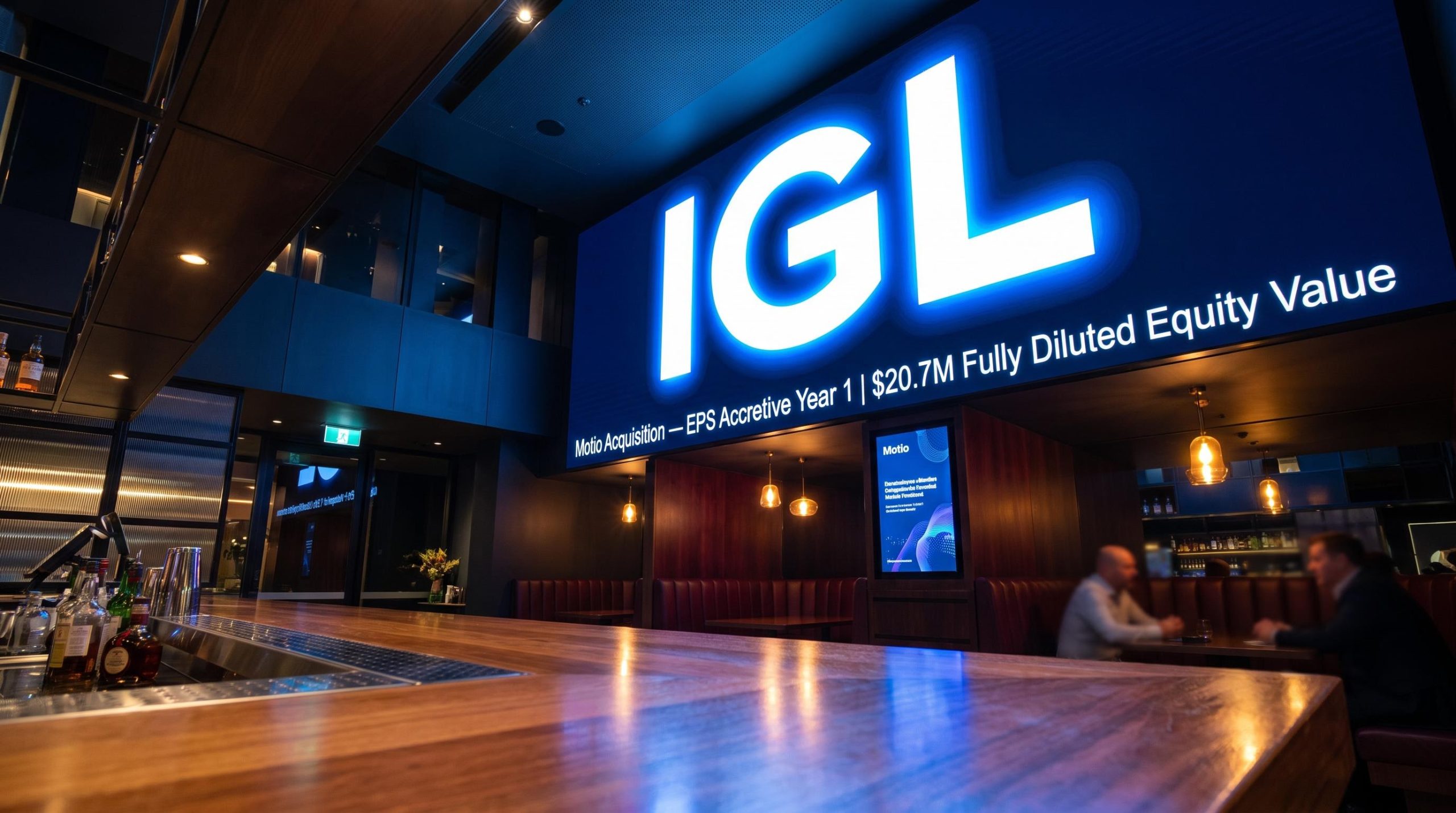 Bar with IGL sign