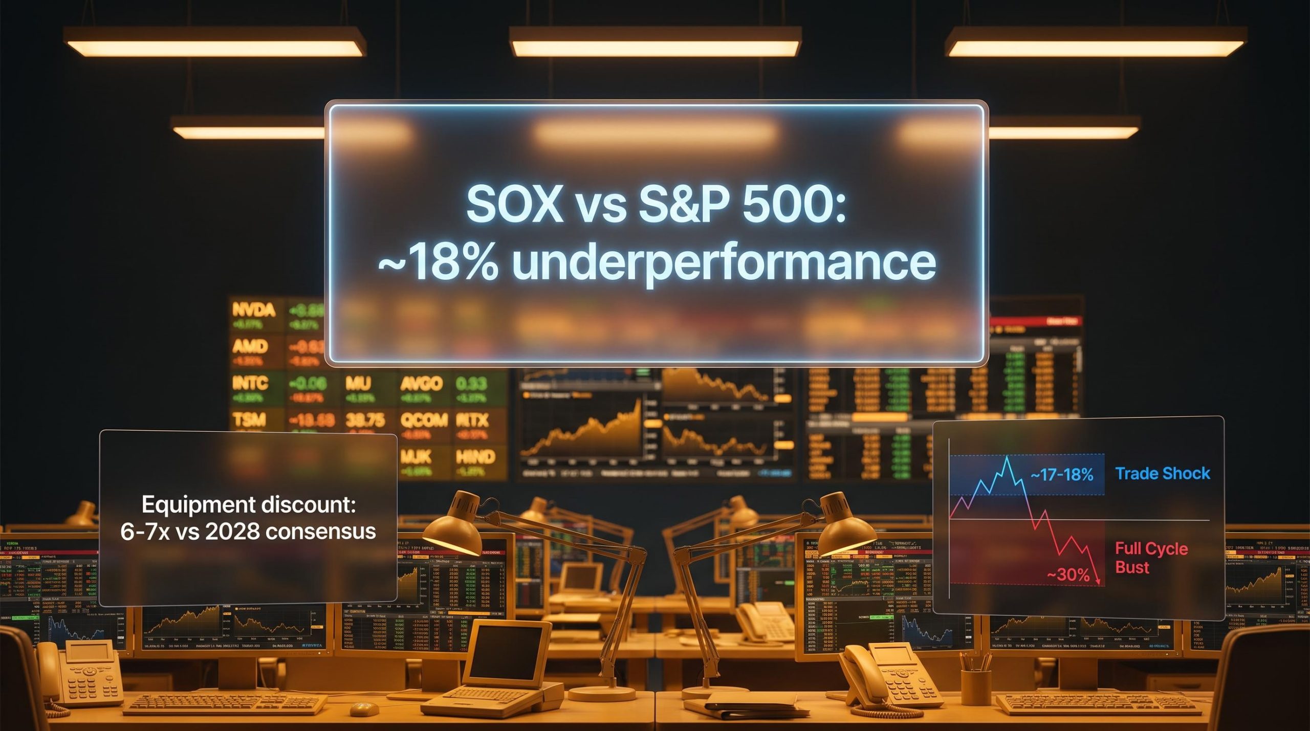 BofA chip stock analysis: SOX 18% underperformance vs S