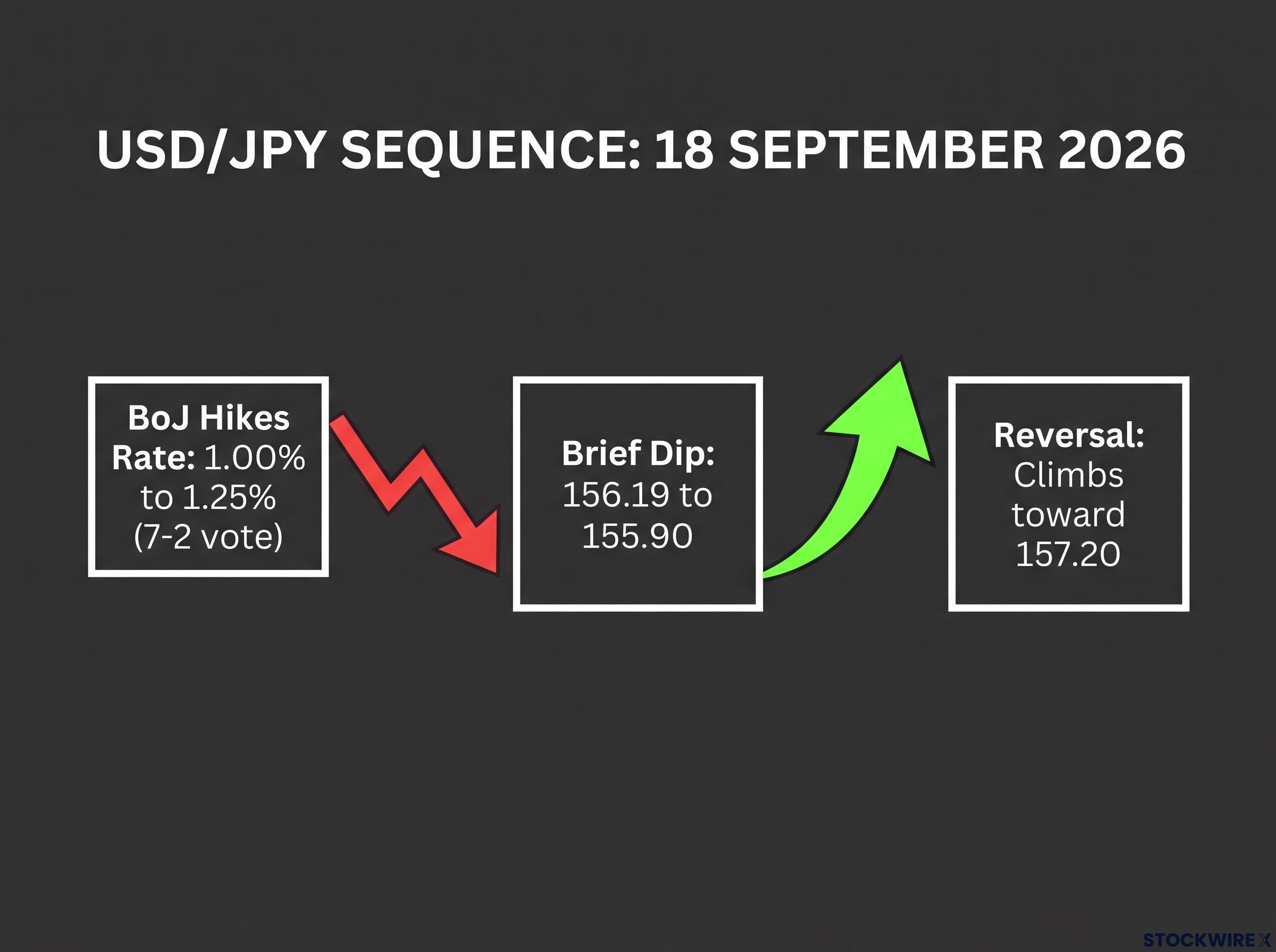 USD/JPY Market Reaction Sequence