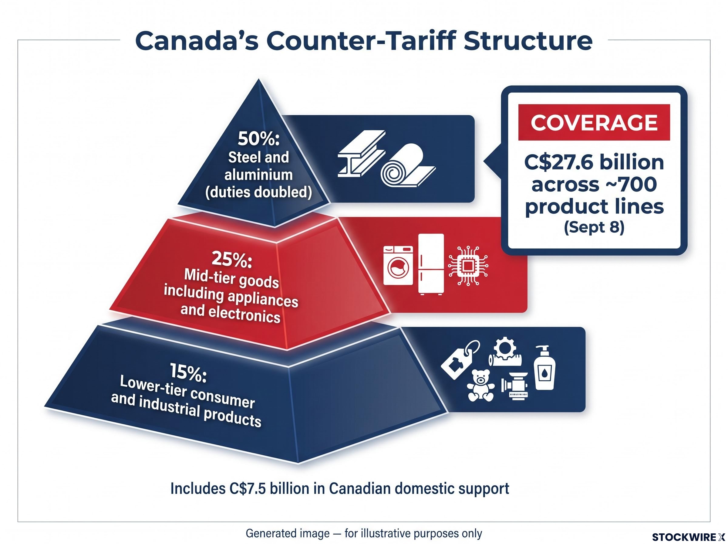Canada's Three-Tiered Counter-Tariff Package