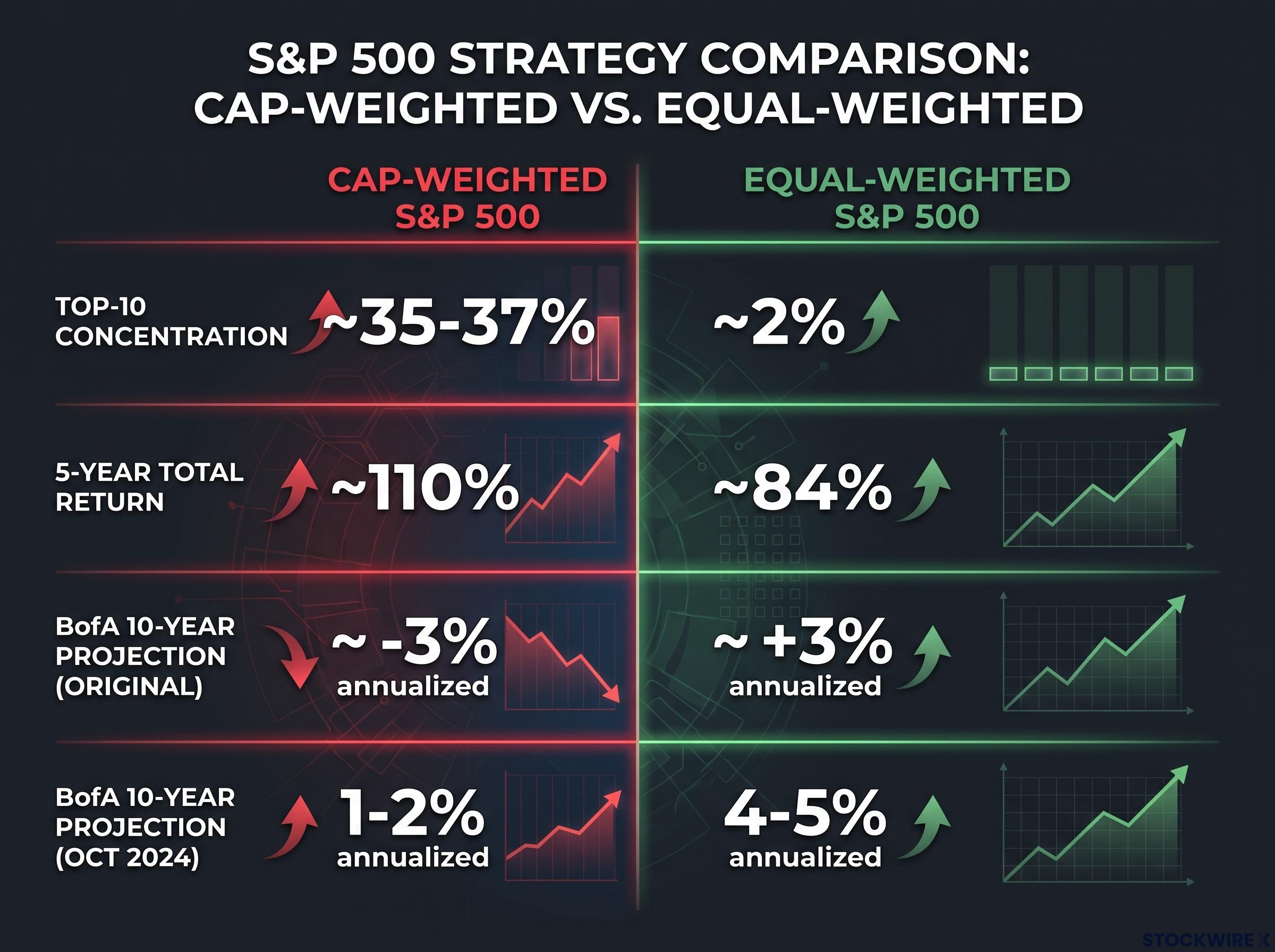 Cap-Weighted vs. Equal-Weighted S&P 500 Profile