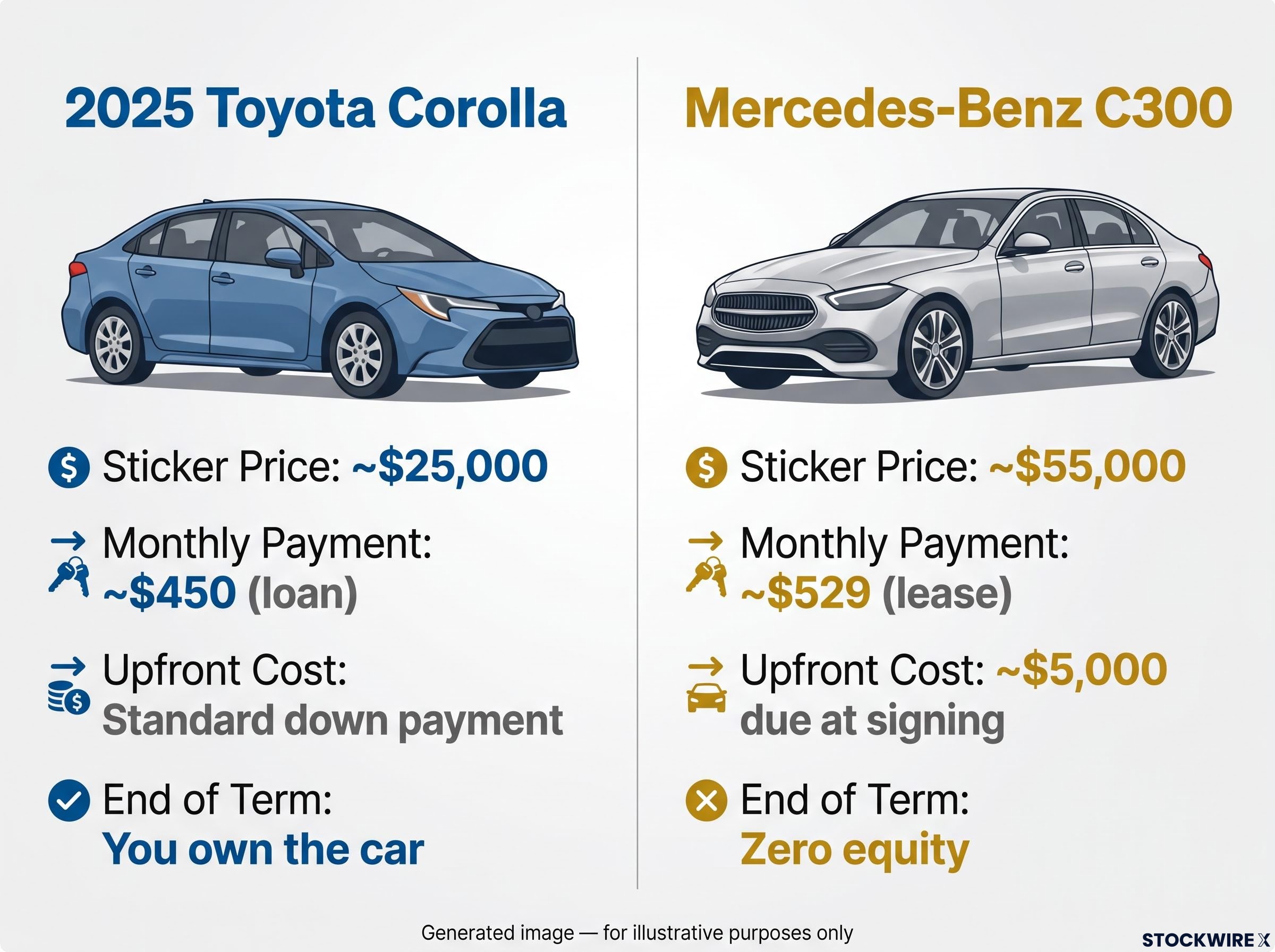 The Illusion of Wealth: Vehicle Financing Comparison