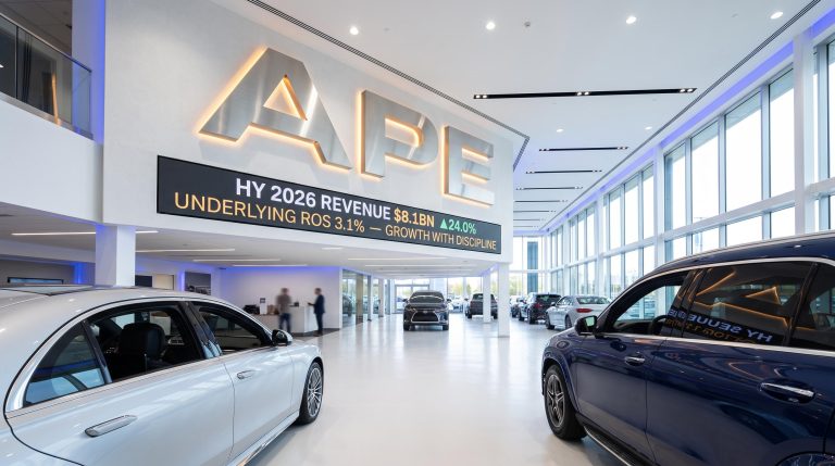 Modern car showroom interior