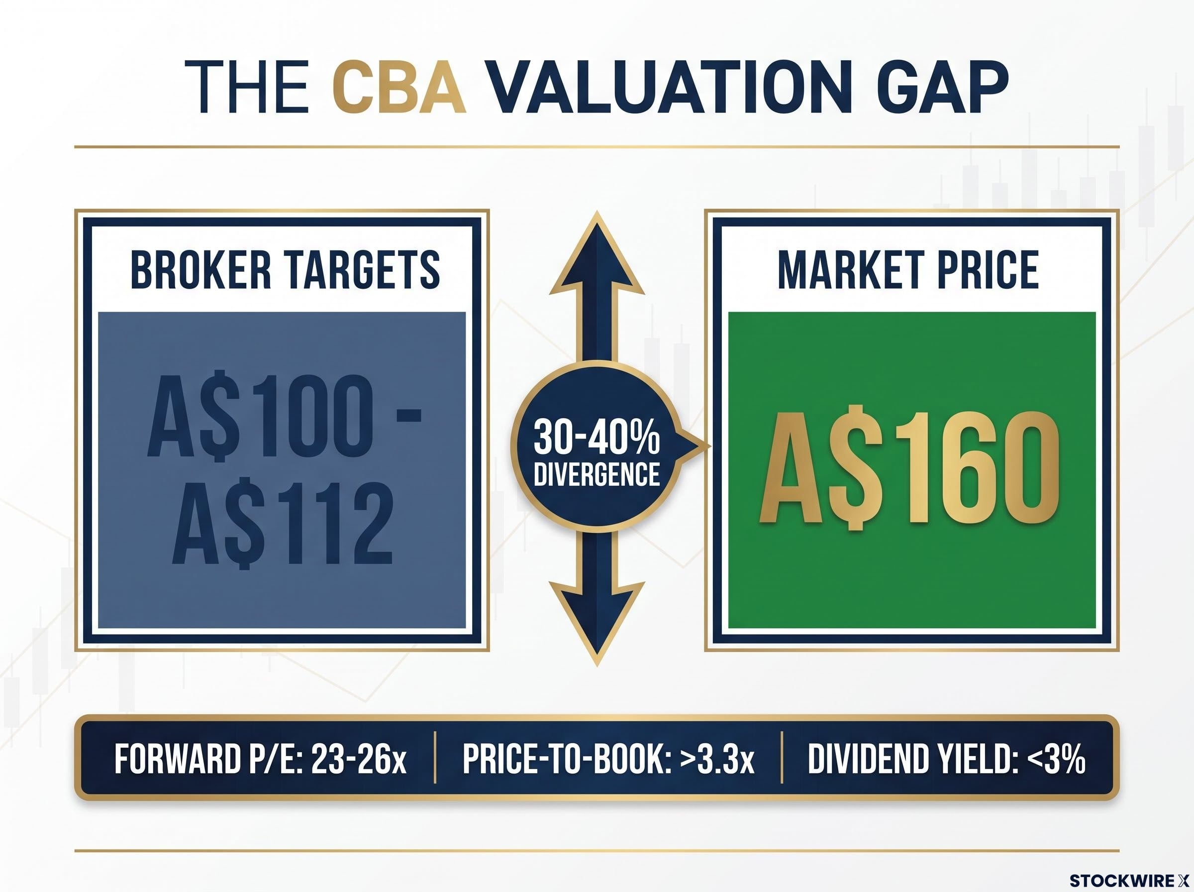 The CBA Valuation Gap & Multiples