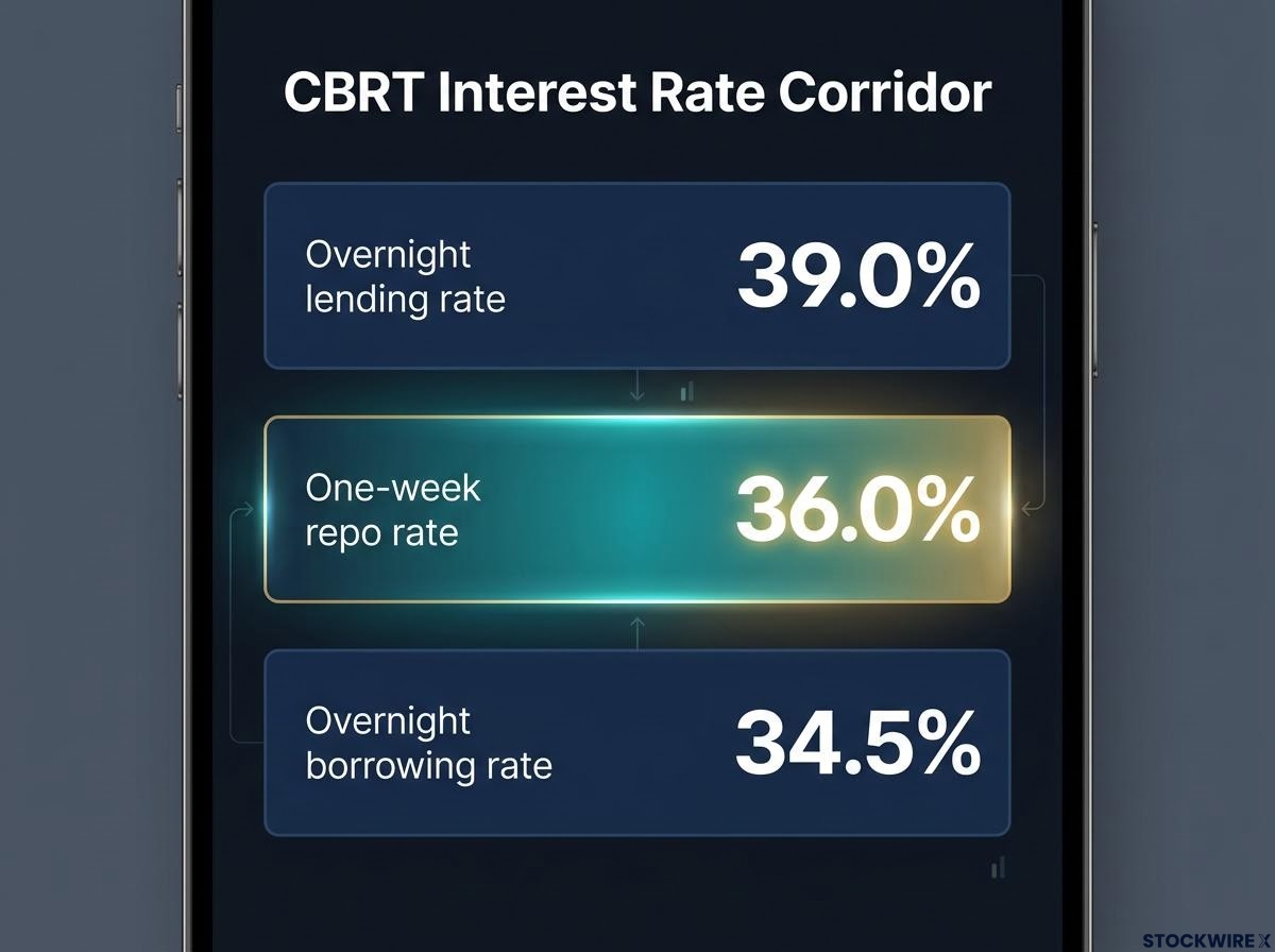 CBRT Interest Rate Corridor (October 2026)