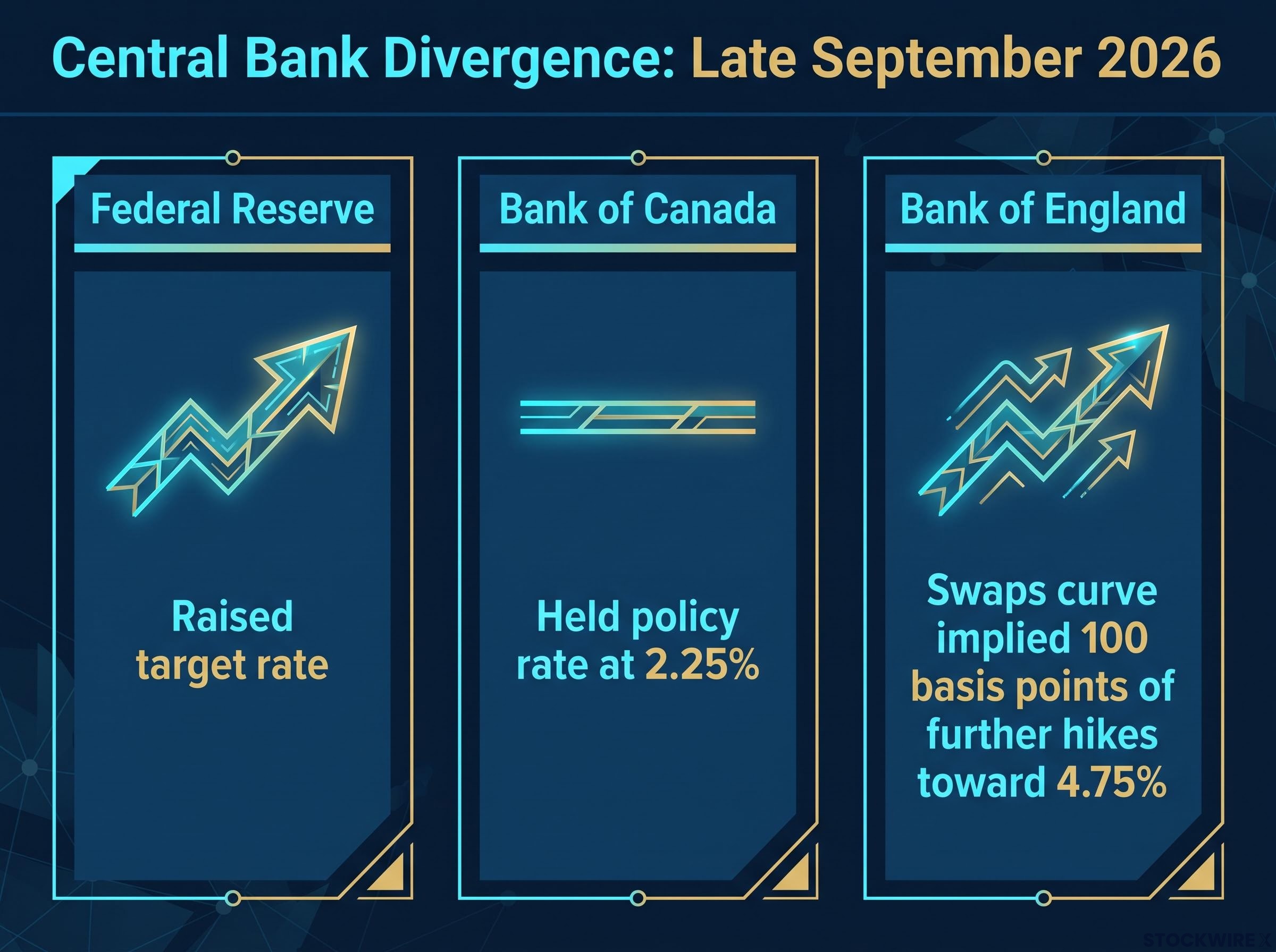Late September 2026 Central Bank Divergence