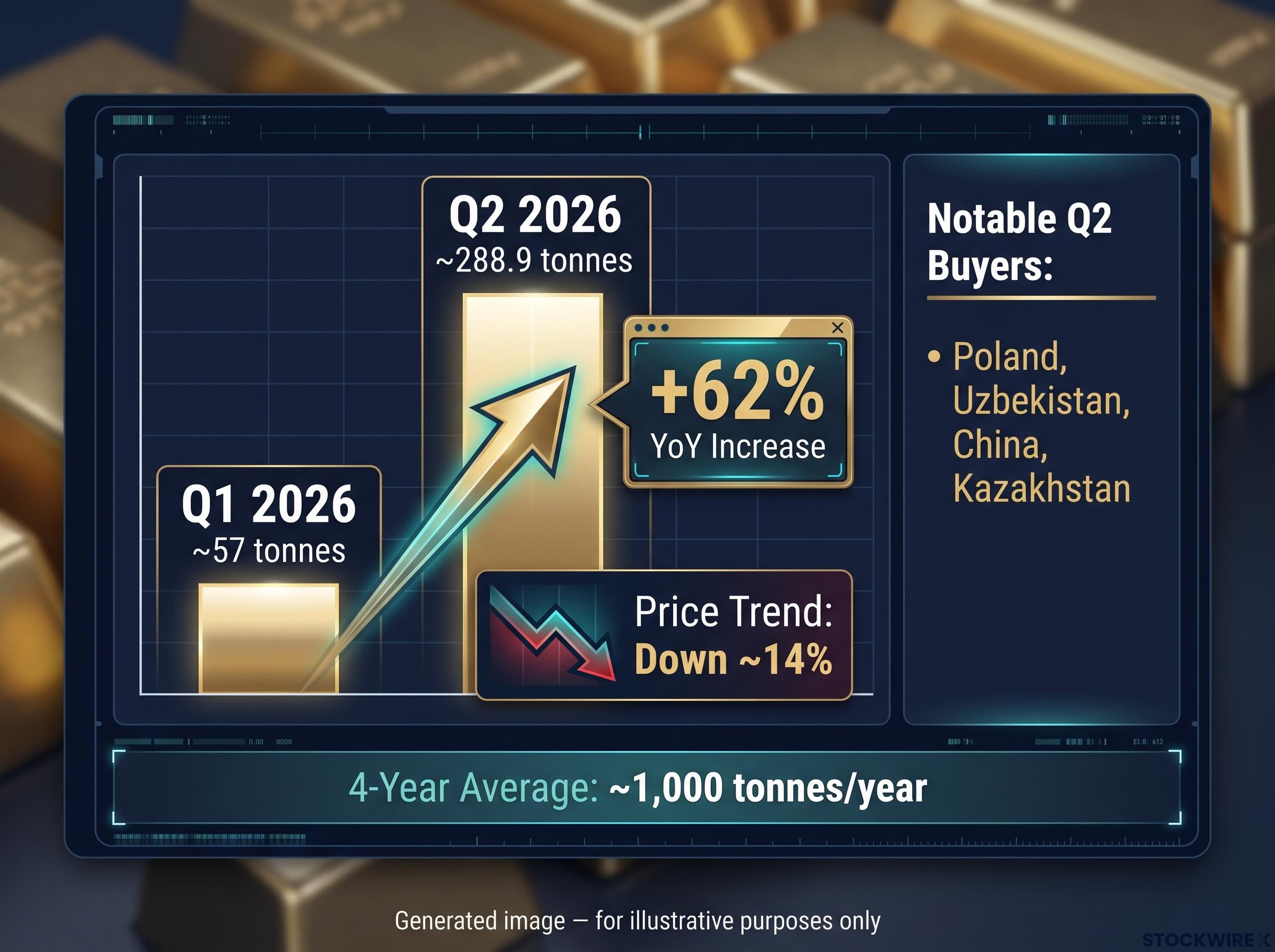 Q2 2026 Central Bank Gold Purchases Dashboard