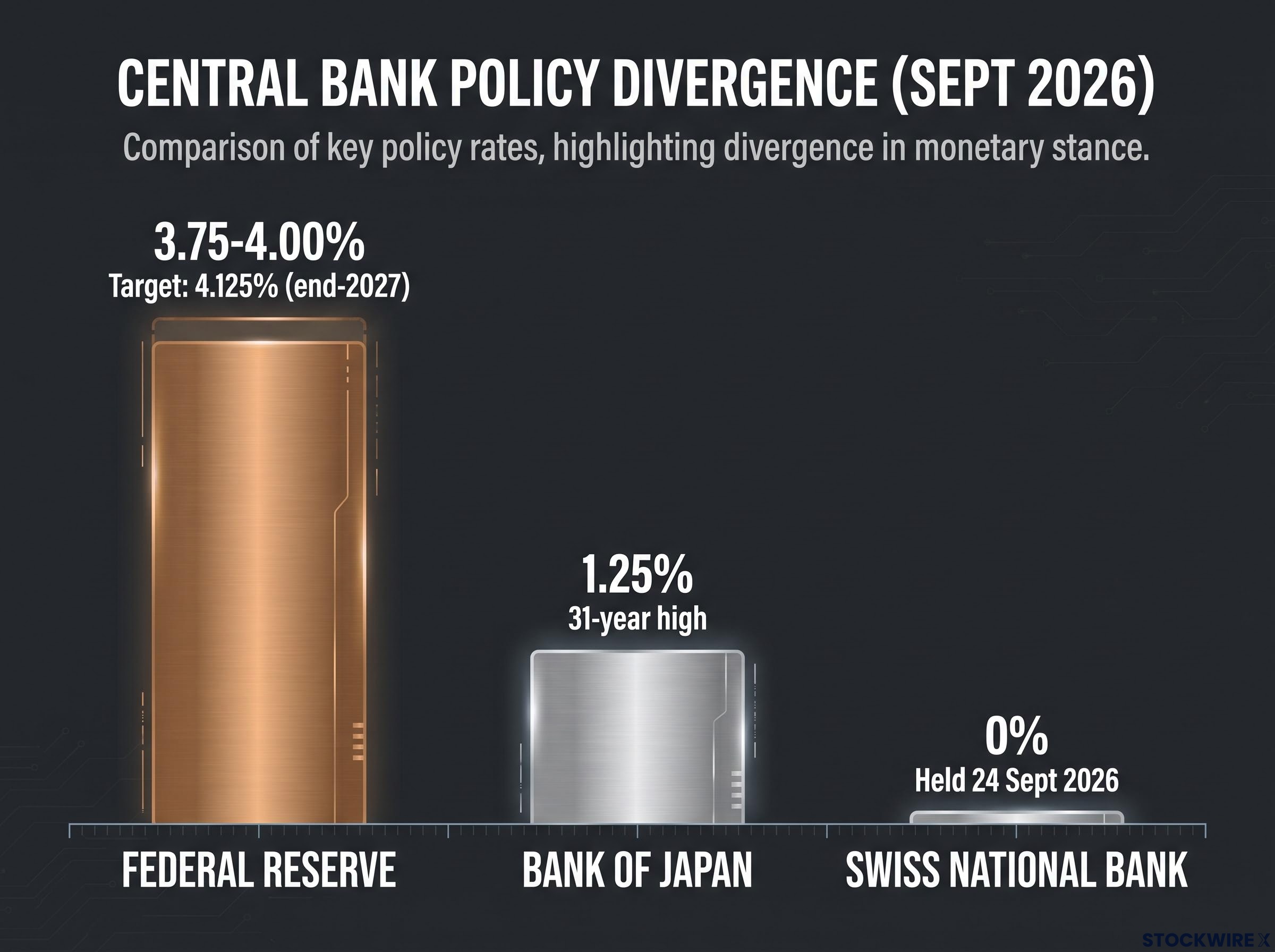 Global Policy Divergence: Three Central Banks