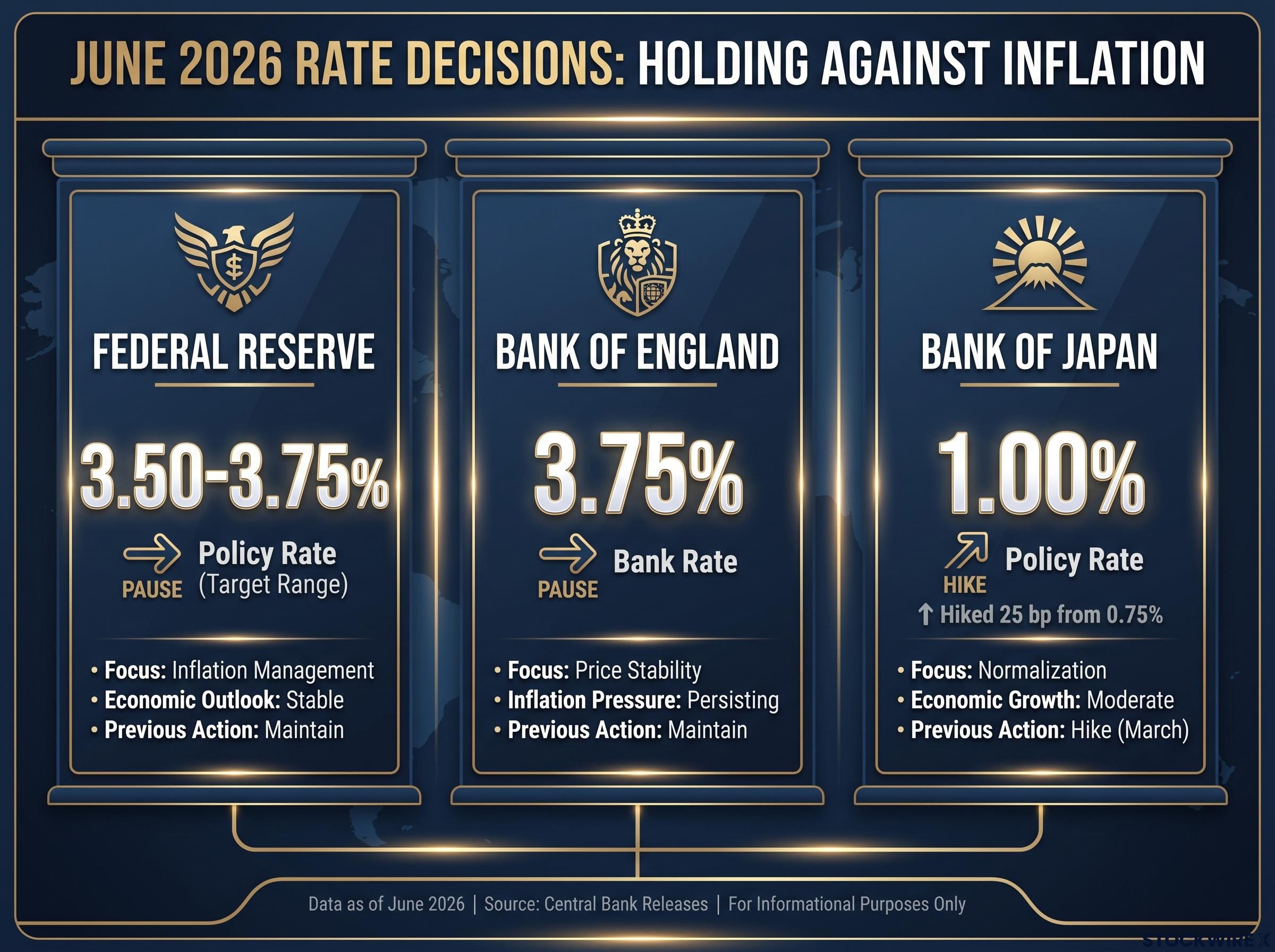 Global Central Bank Policy Rates (June 2026)