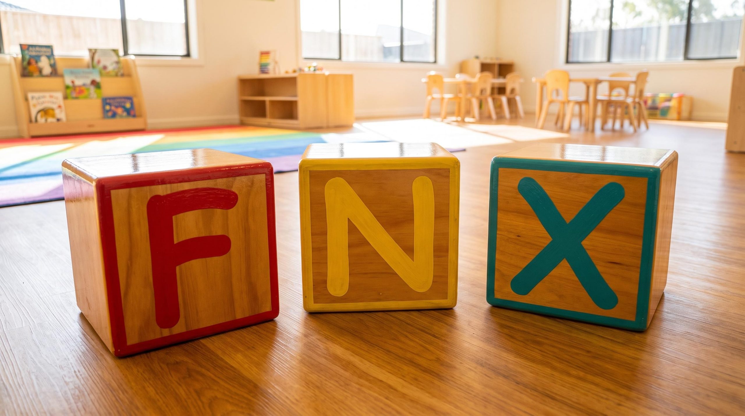 classroom blocks spelling FNX