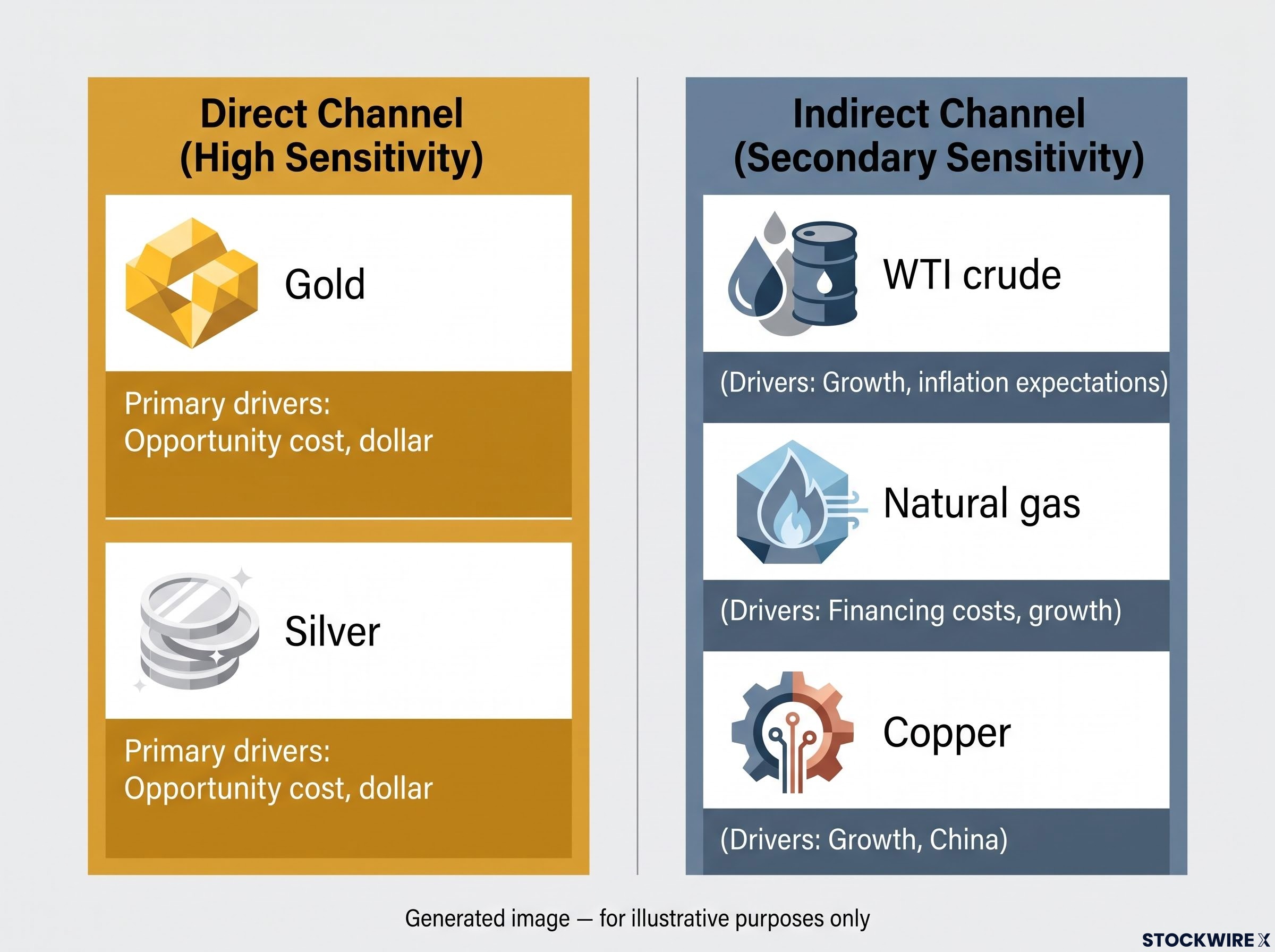 Direct vs. Indirect Commodity Yield Channels
