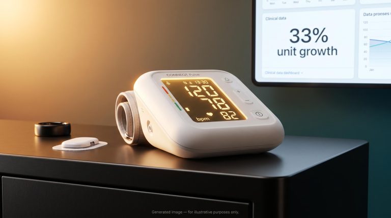 CONNEQT Pulse blood pressure monitor beside Oura Ring and Dexcom Stelo after Blueprint Protocol Marketplace listing