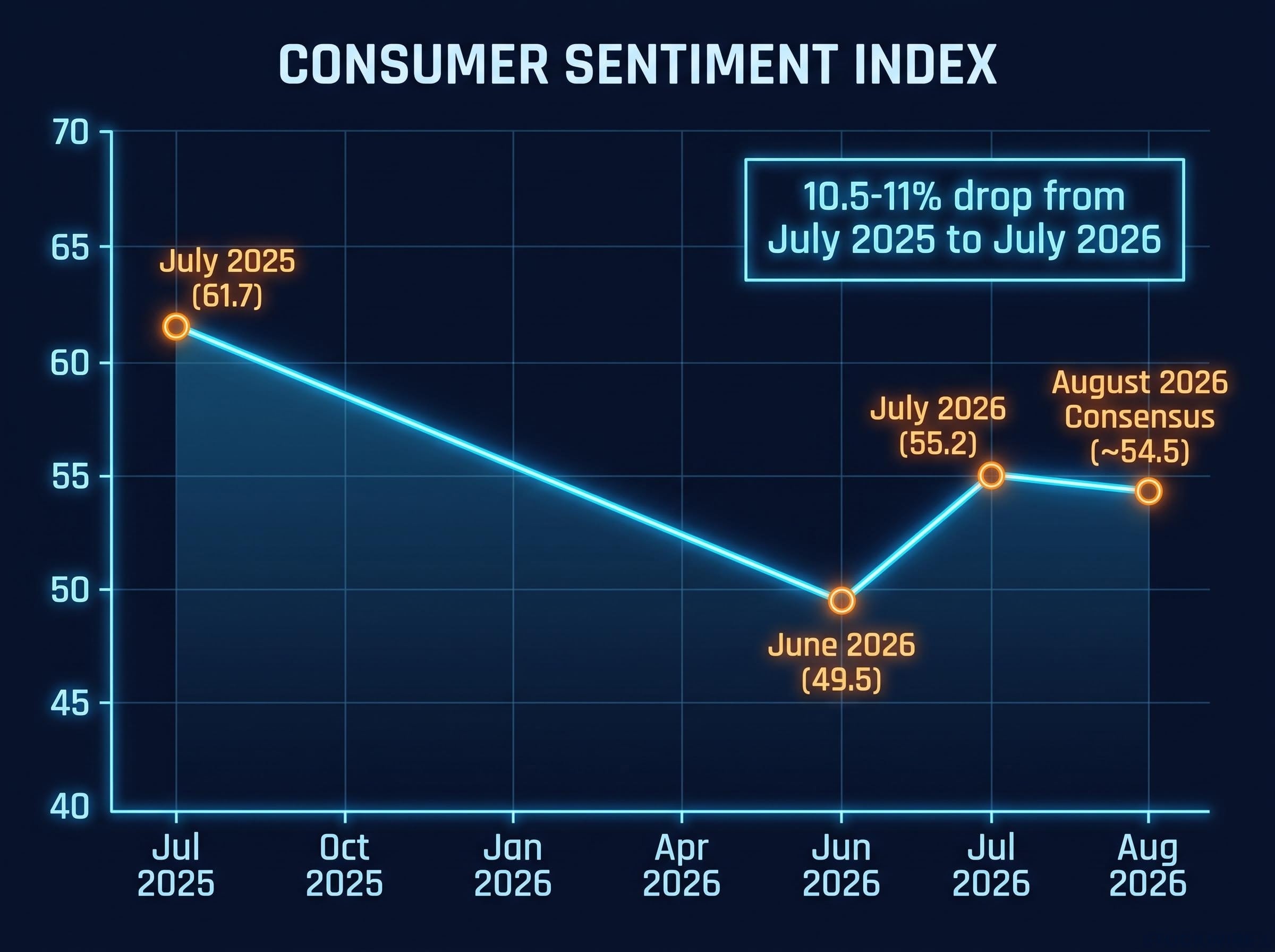 Consumer Sentiment Trajectory: The Year-Over-Year Collapse