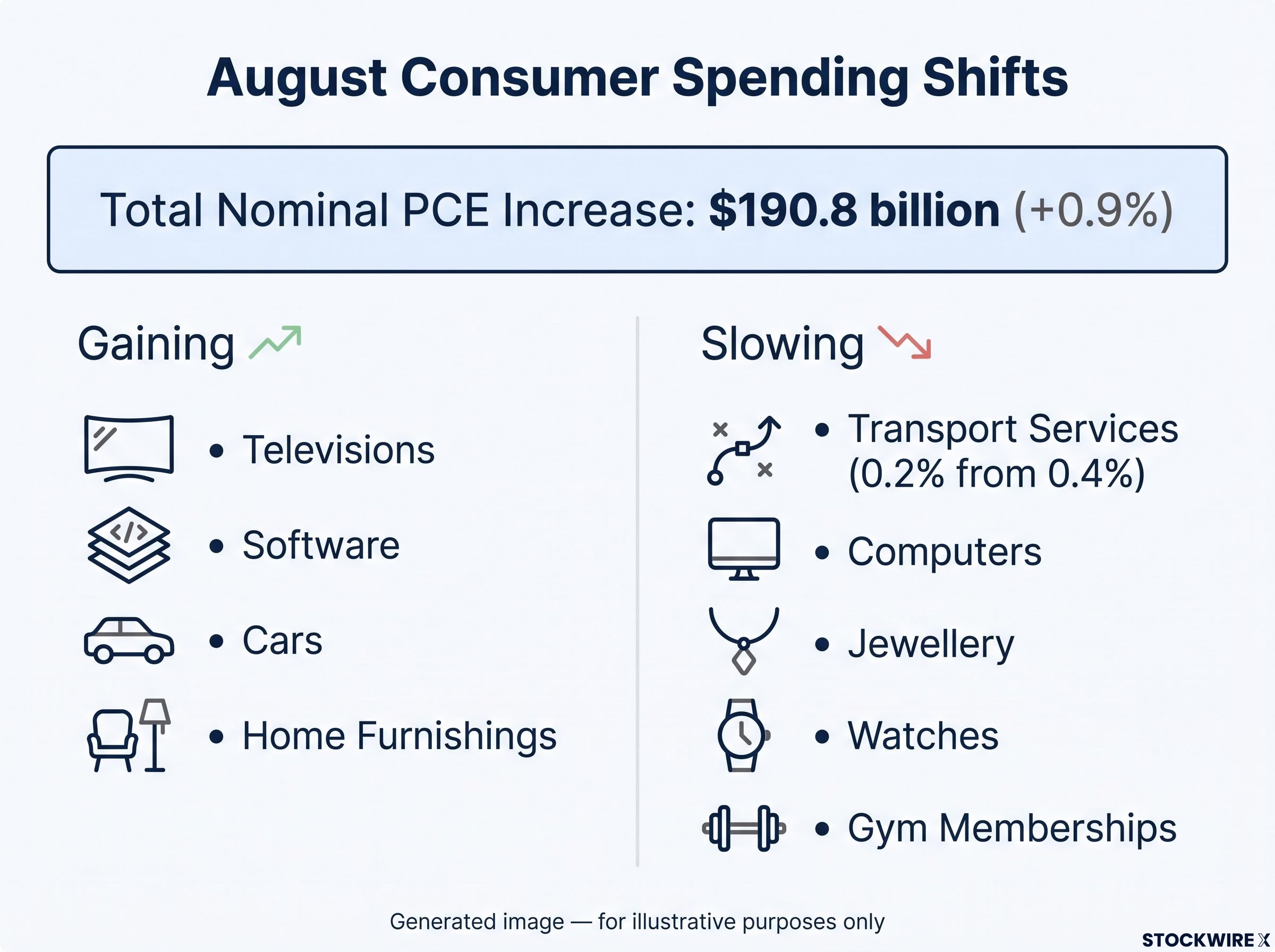 August Consumer Spending Shifts