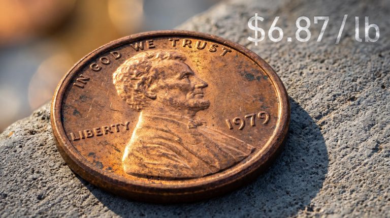 Pre-1982 US penny in extreme macro as copper hits $6.87/lb all-time high amid commodity surge implications