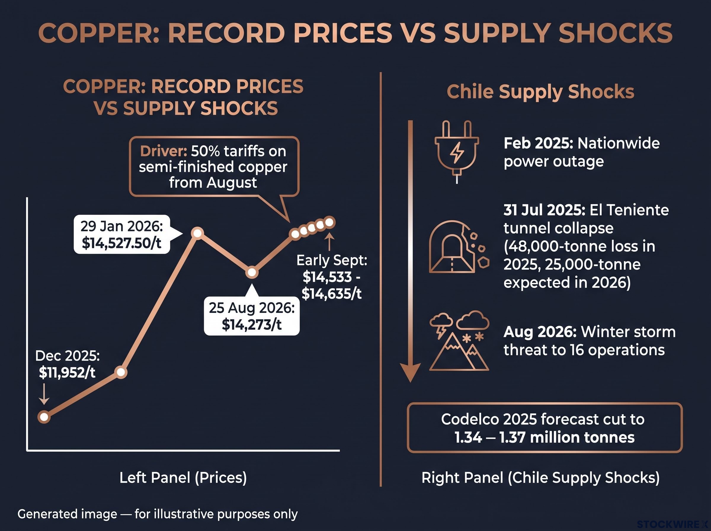 Copper's Price Records and Compounding Supply Shocks
