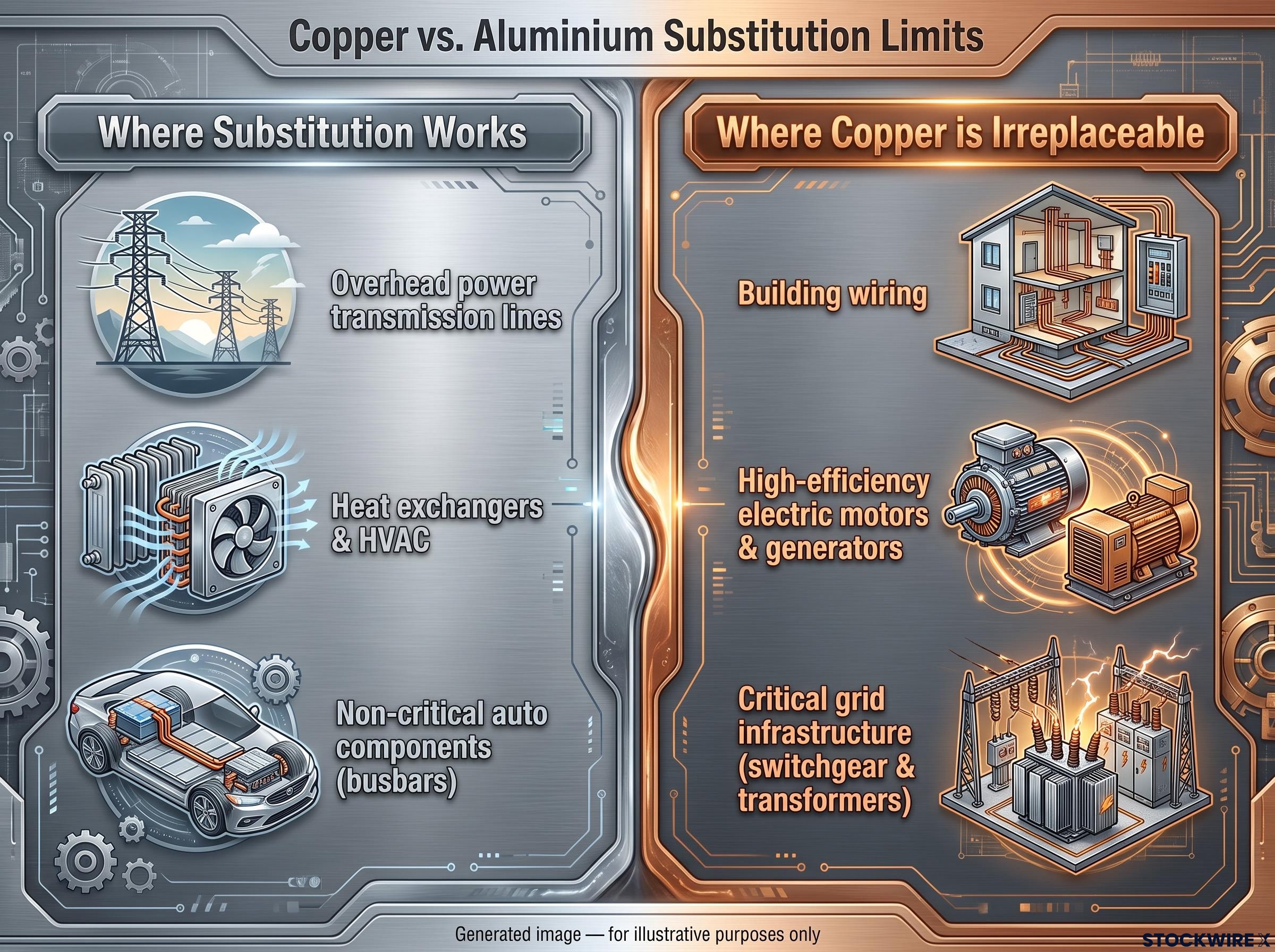 Substitution Limits: Copper vs. Aluminium