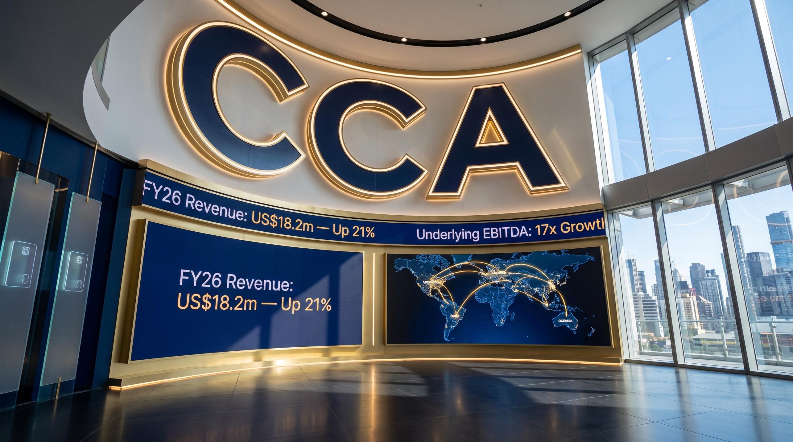 Corporate financial display board