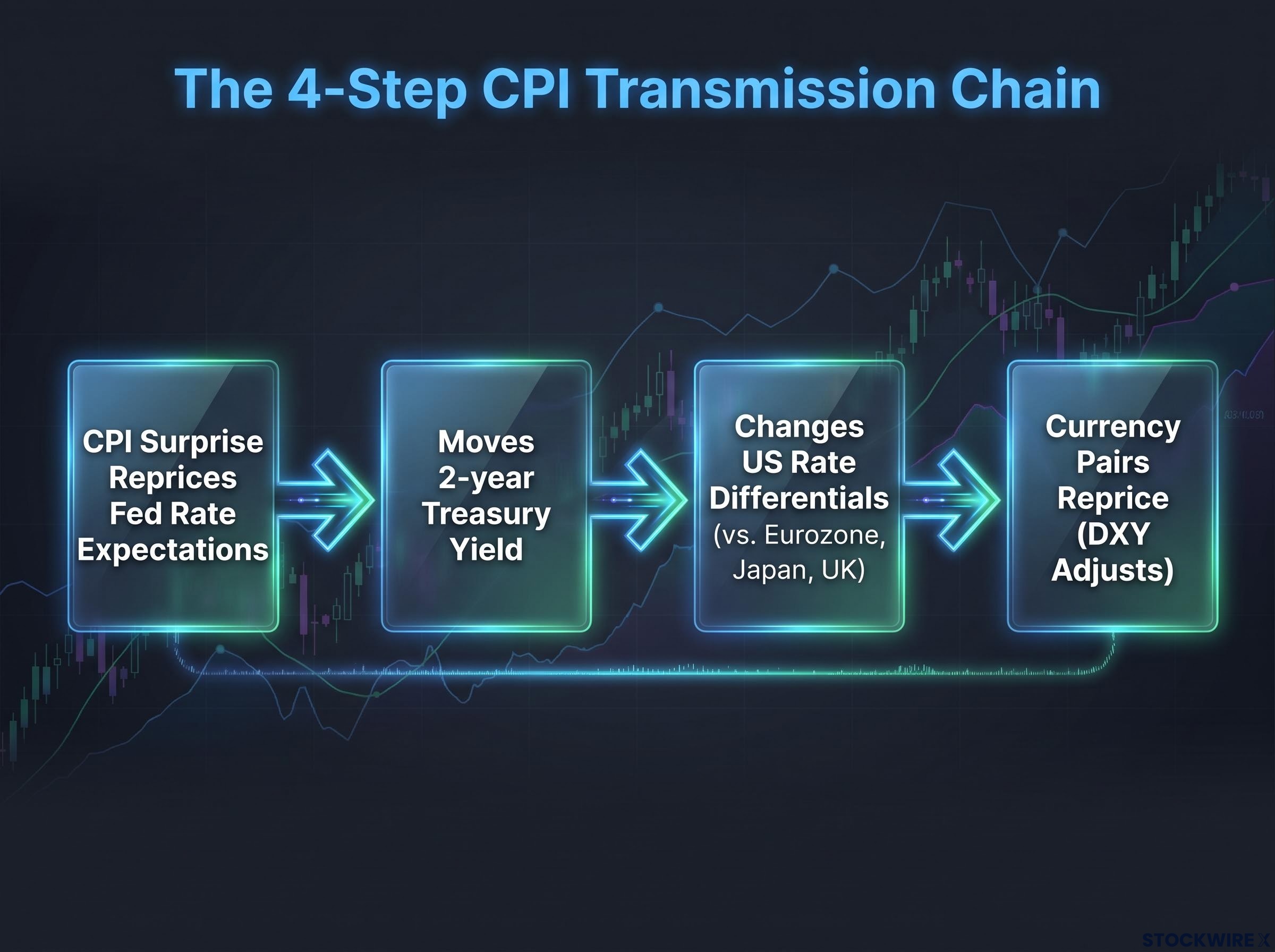 The CPI-to-Dollar Transmission Chain