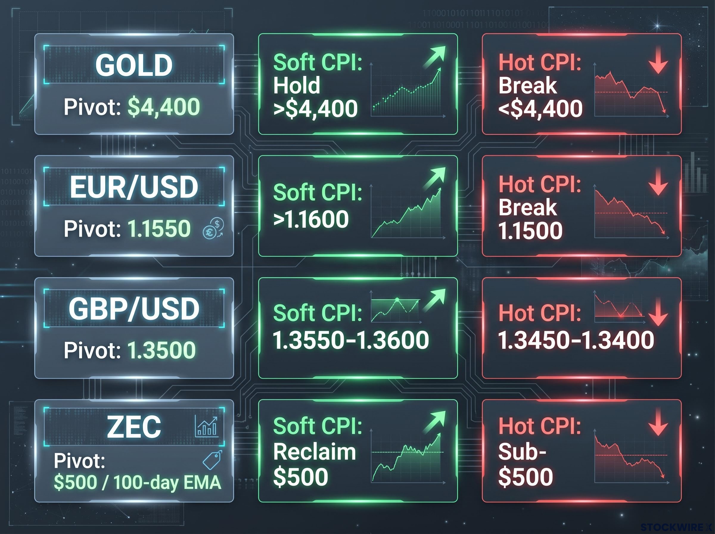 Pre-CPI Cross-Asset Reaction Matrix