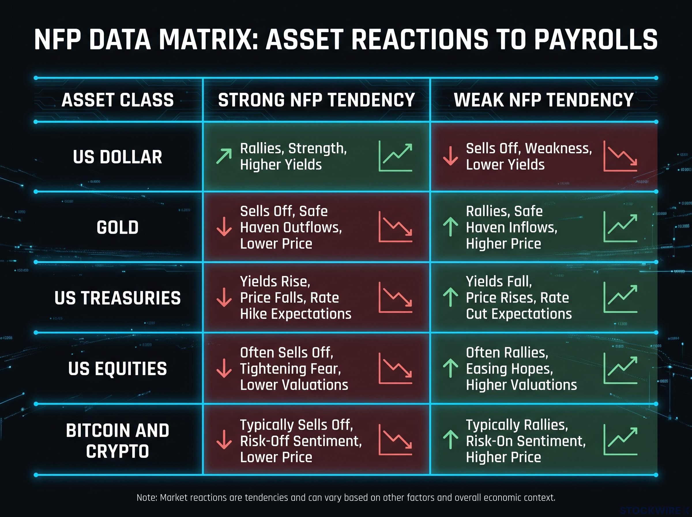 Cross-Asset NFP Reaction Matrix