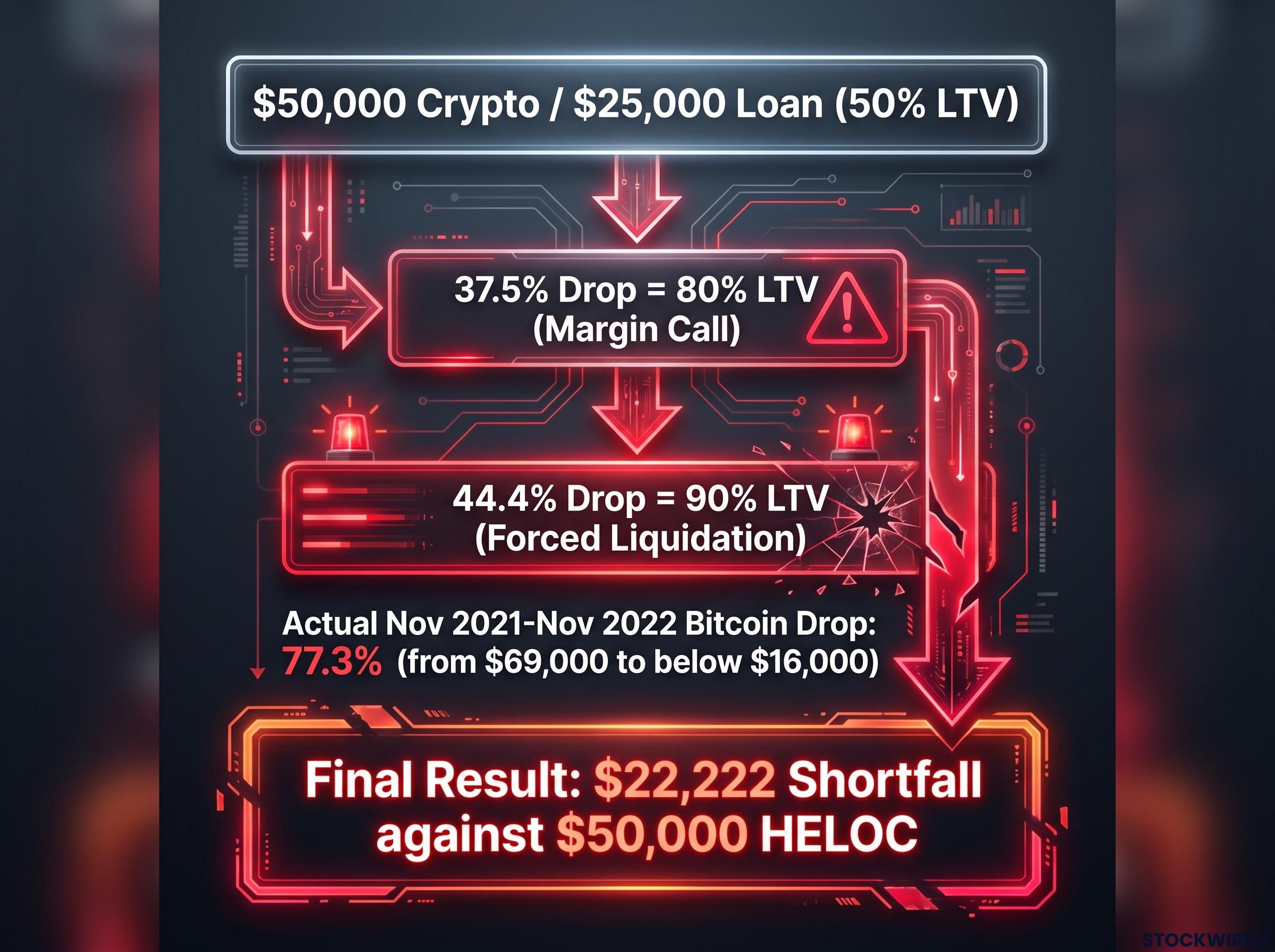 The Crypto Collateral Liquidation Cascade