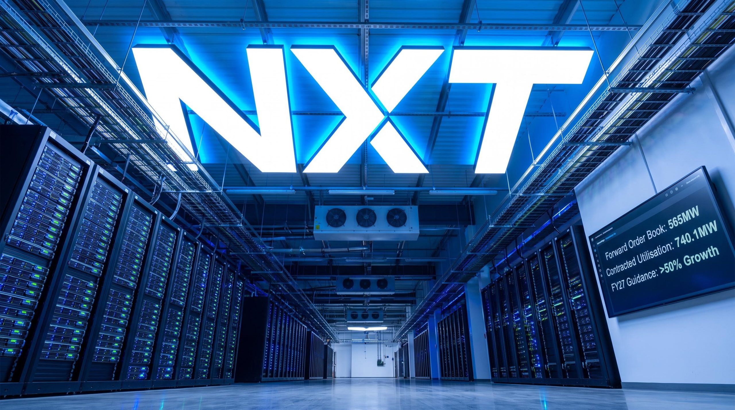 Server room with NXT sign