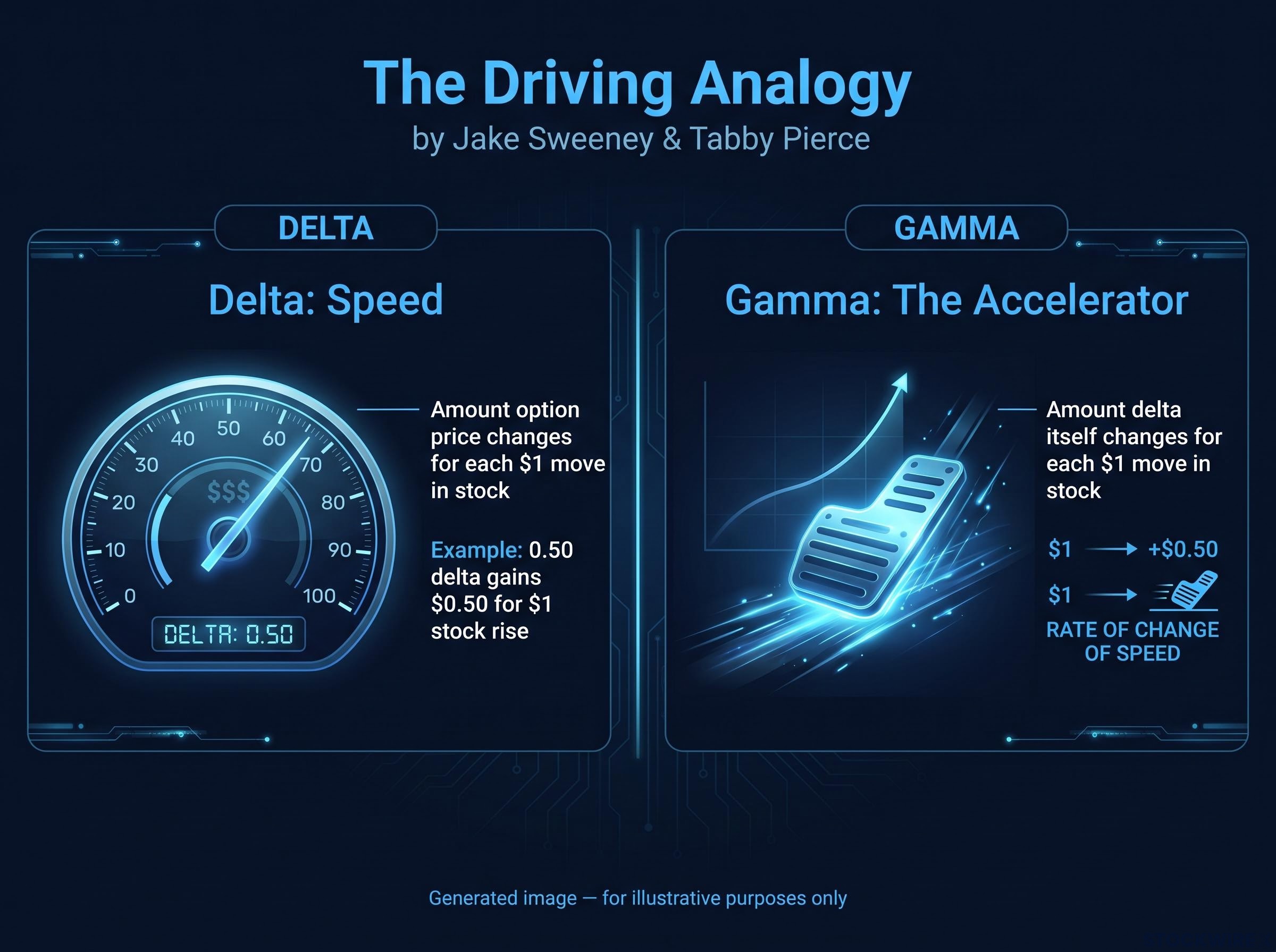 Delta and Gamma: The Driving Analogy