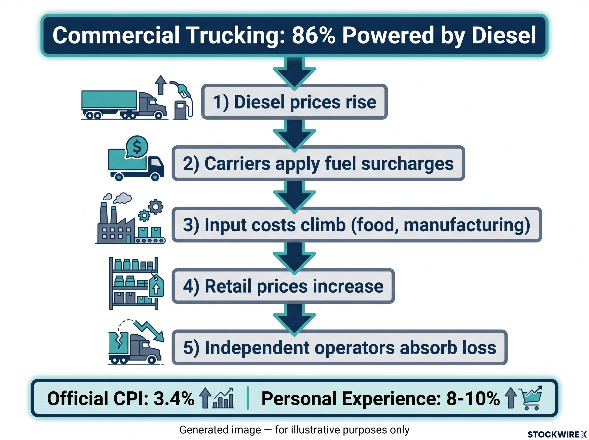 The Stealth Tax: How Diesel Prices Drive Personal Inflation