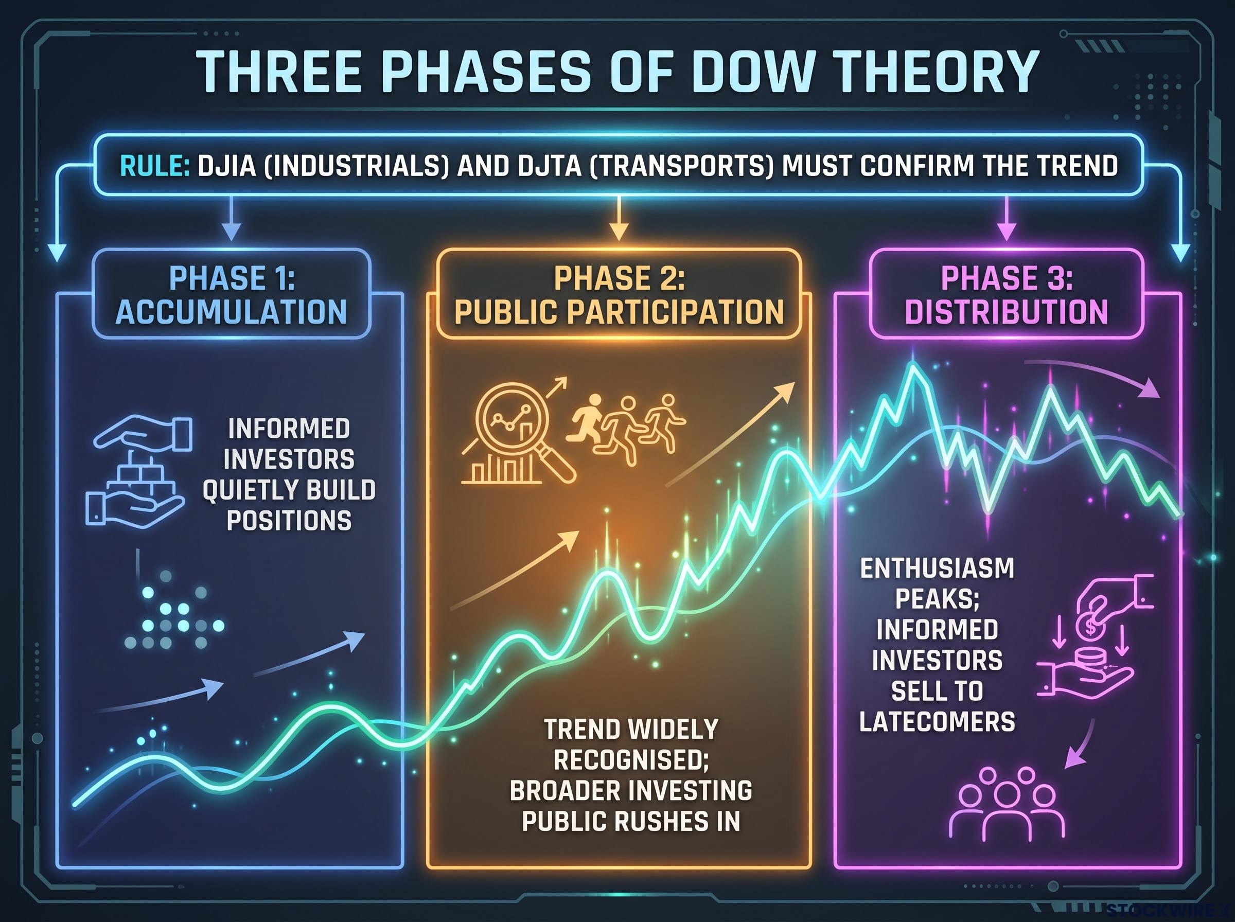 The Three Phases of Dow Theory