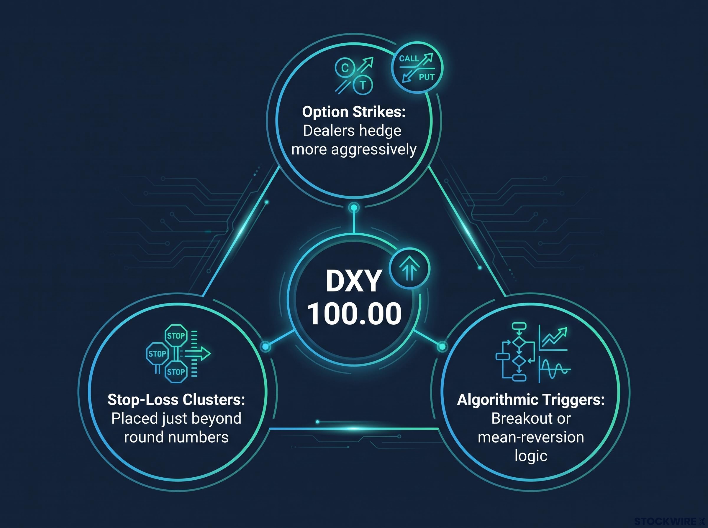 Mechanics of the DXY 100 Level