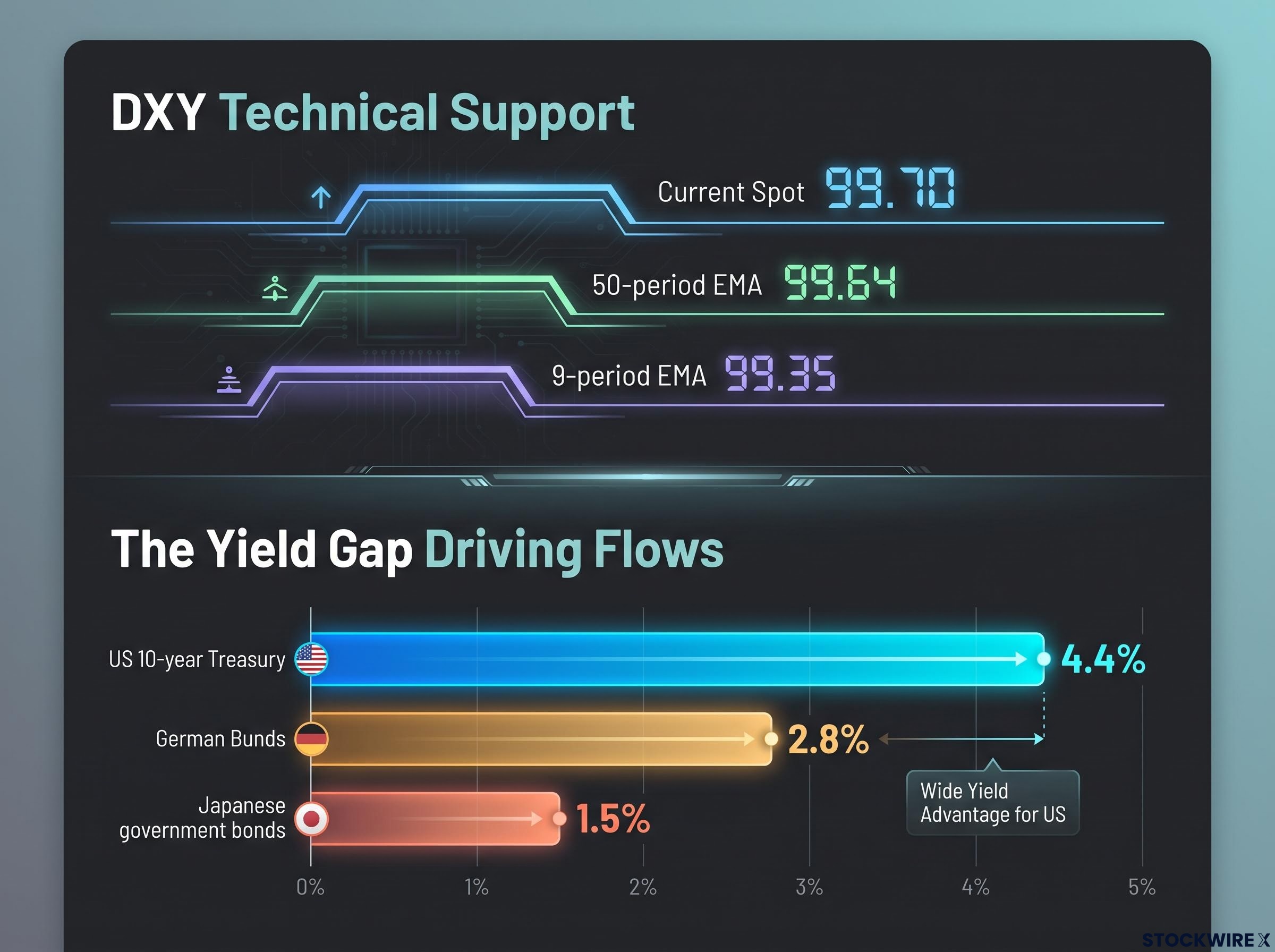DXY Technicals and Global Yield Gap