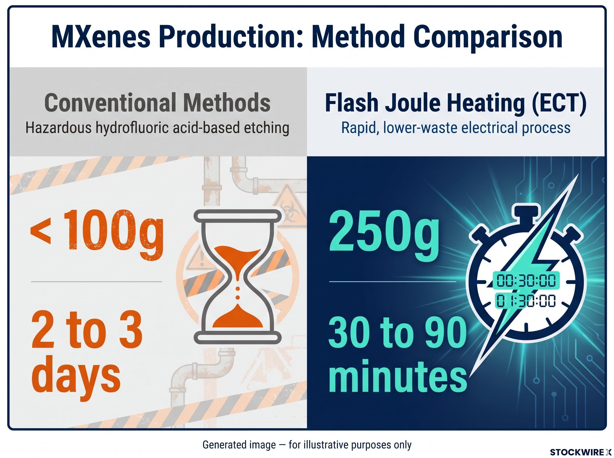 MXenes Production: Flash Joule Heating vs. Conventional Methods