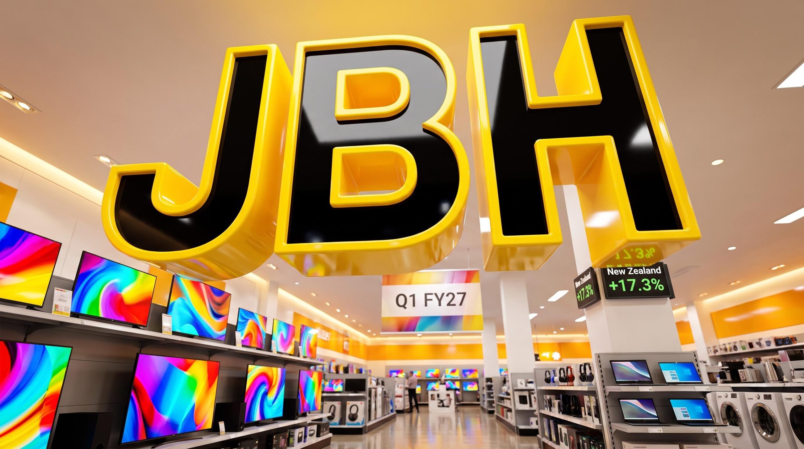 Large JBH sign in store