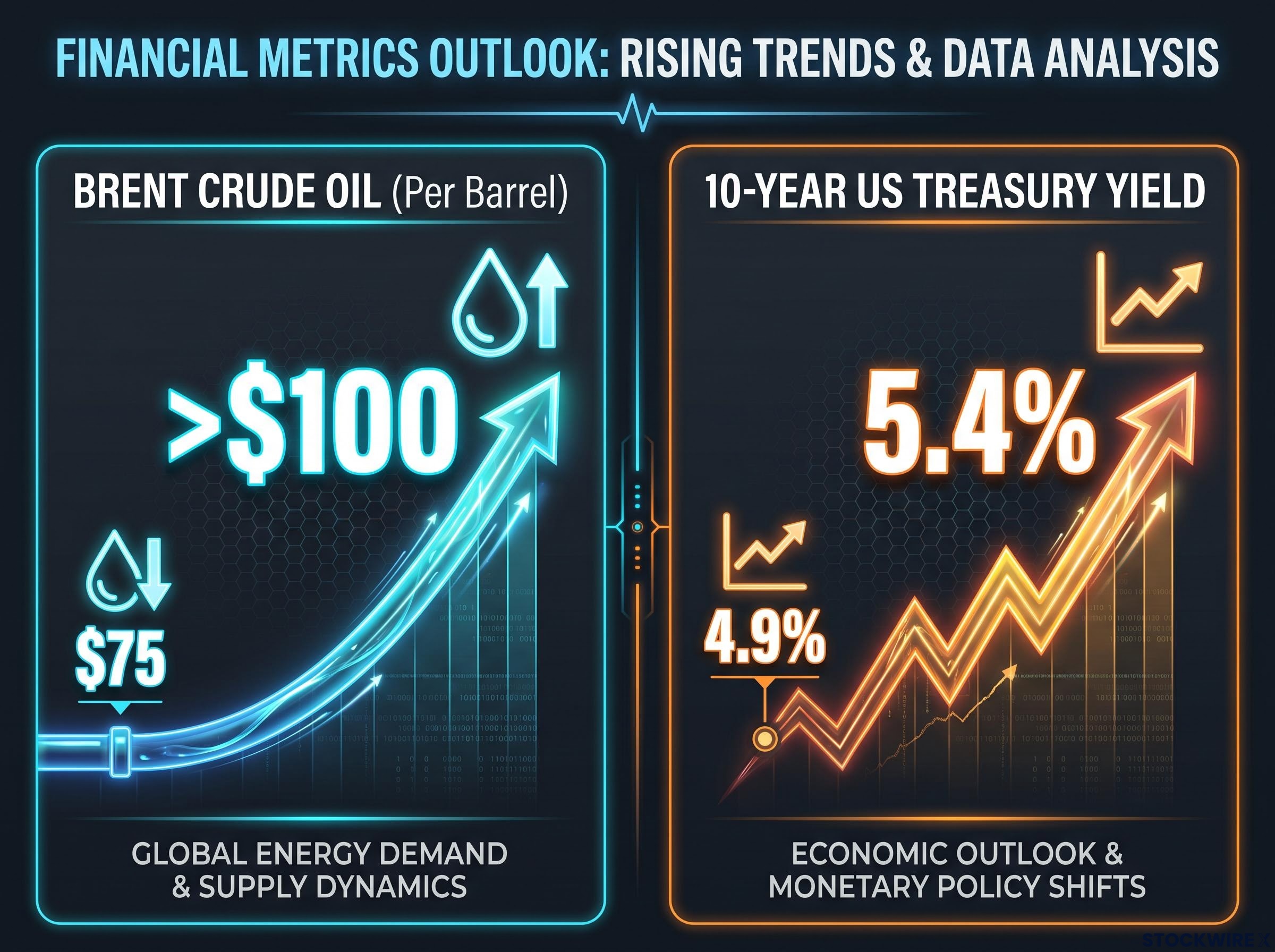 Brent Crude & US Treasury Yields Surge