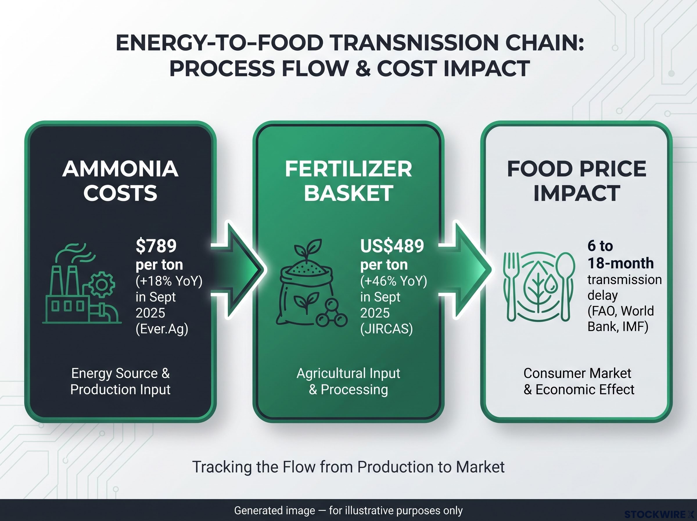 The Energy-to-Food Transmission Chain
