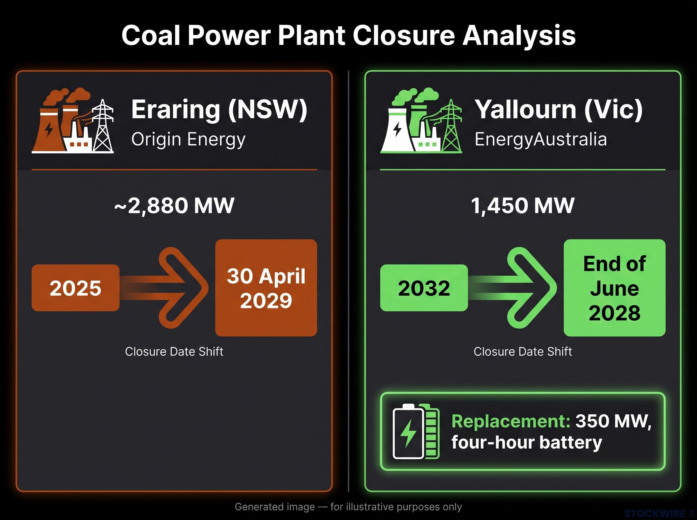 Eraring vs Yallourn: Diverging Coal Closures