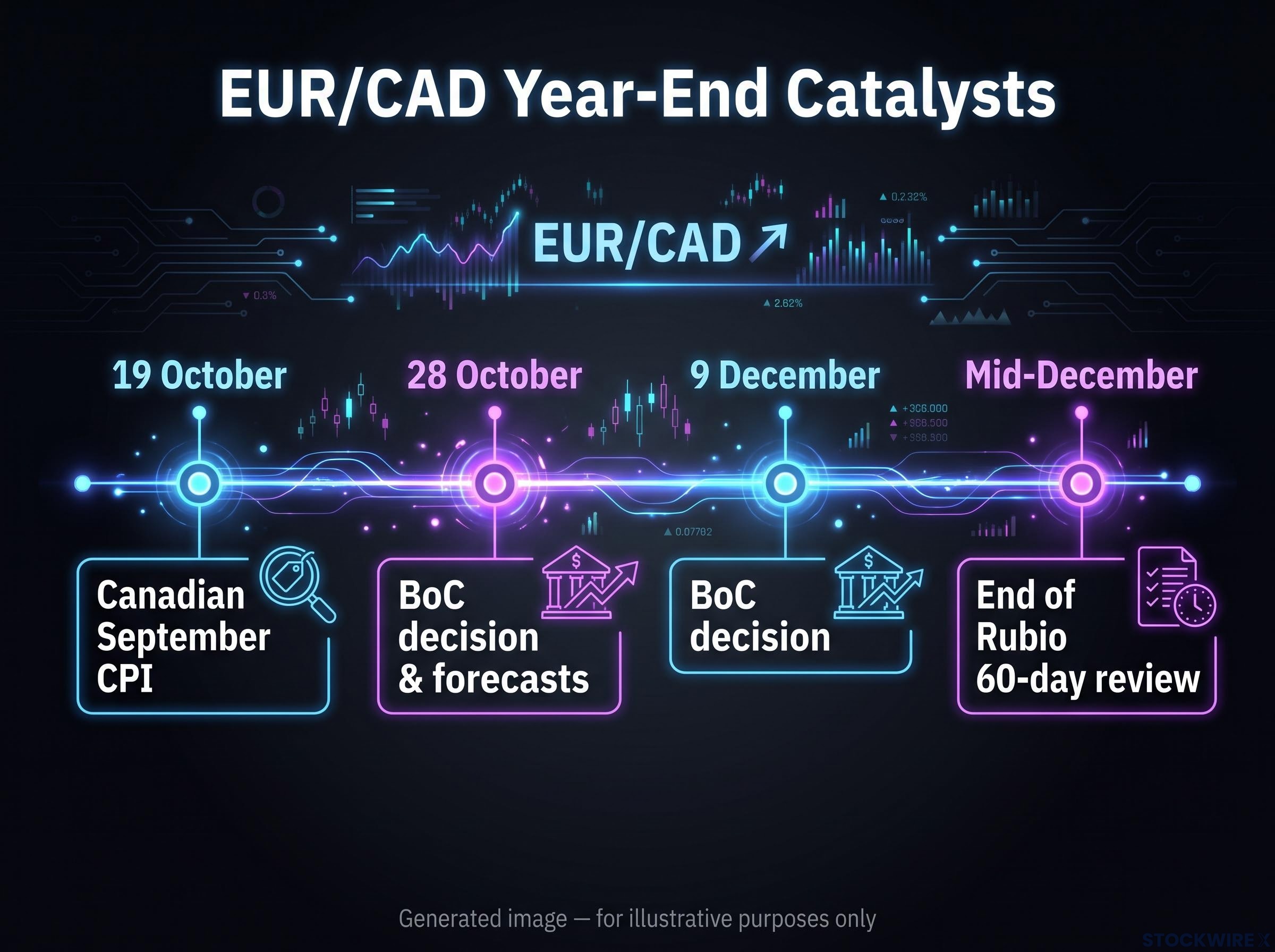 Upcoming EUR/CAD Catalysts Timeline