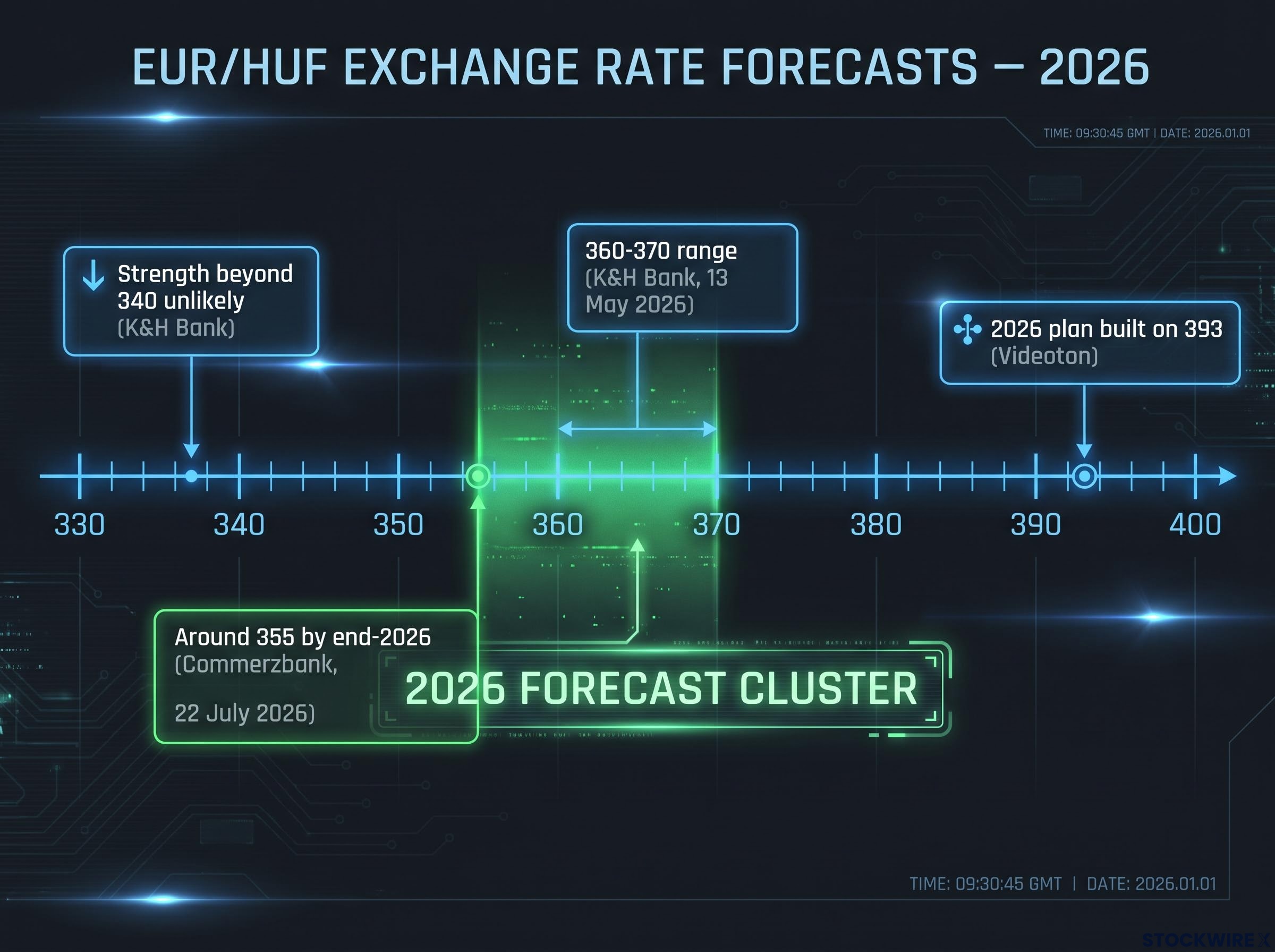 2026 EUR/HUF Forecaster Matrix