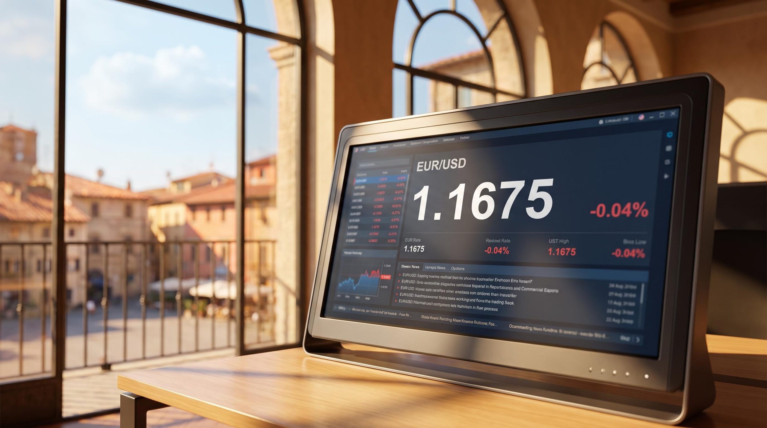 EUR/USD at 1.1675 slips 0.04% as ECB's Cipollone dismisses Hormuz stagflation risk at Rimini Meeting