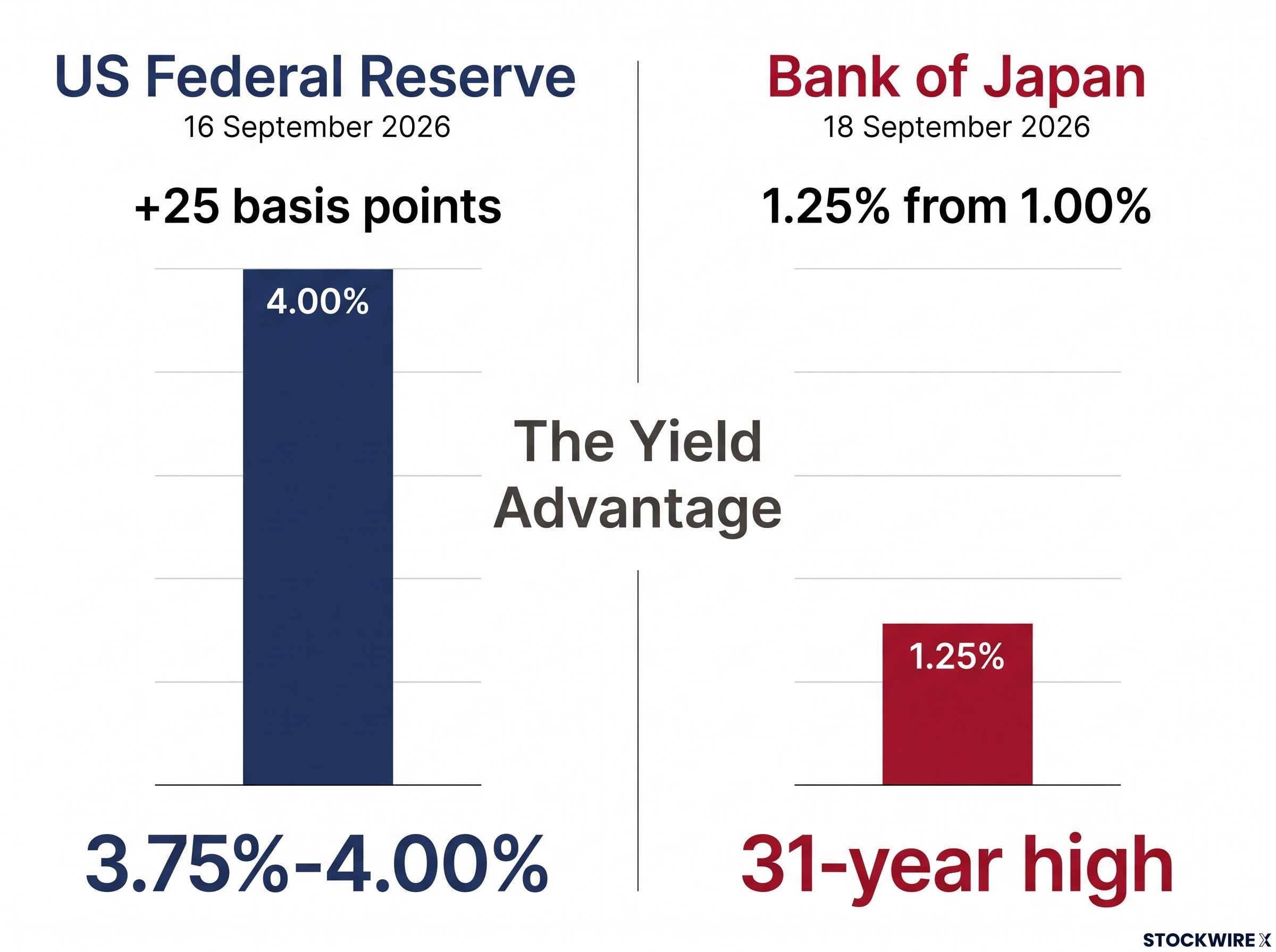 US vs Japan Yield Advantage Comparison