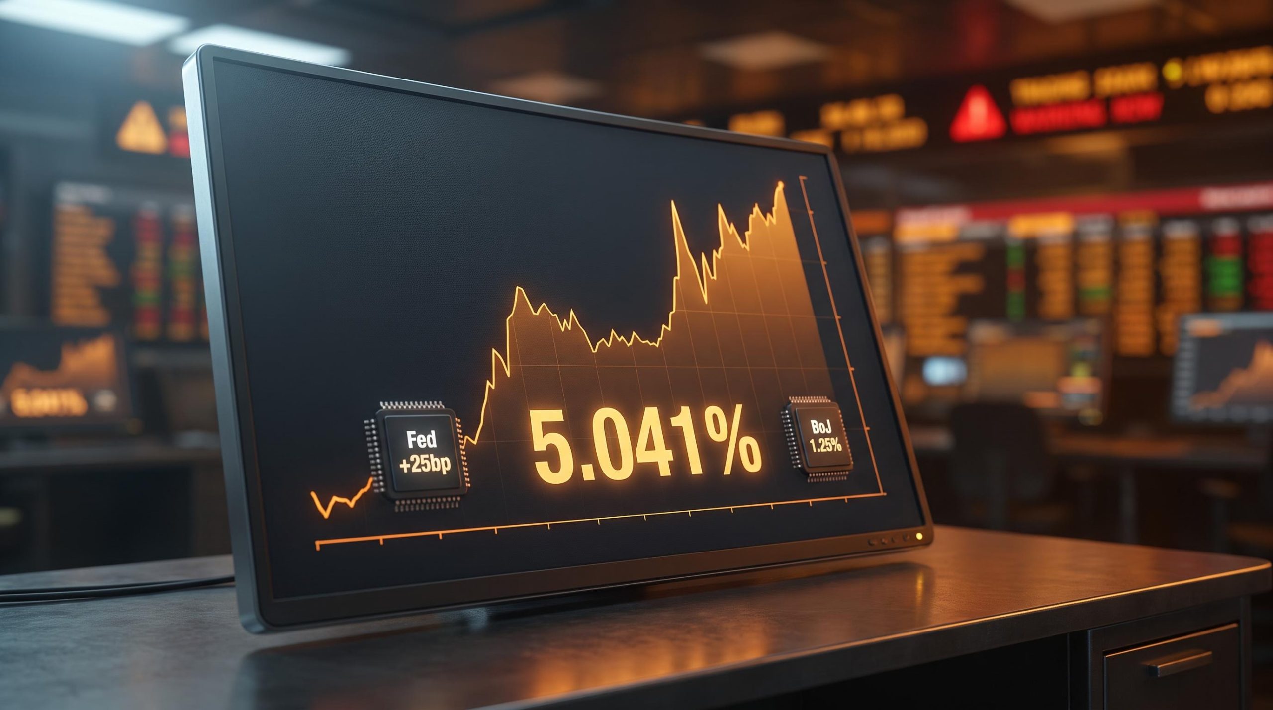 US 10-year Treasury yield at 5.041% as Fed and Bank of Japan both hike rates in the same week