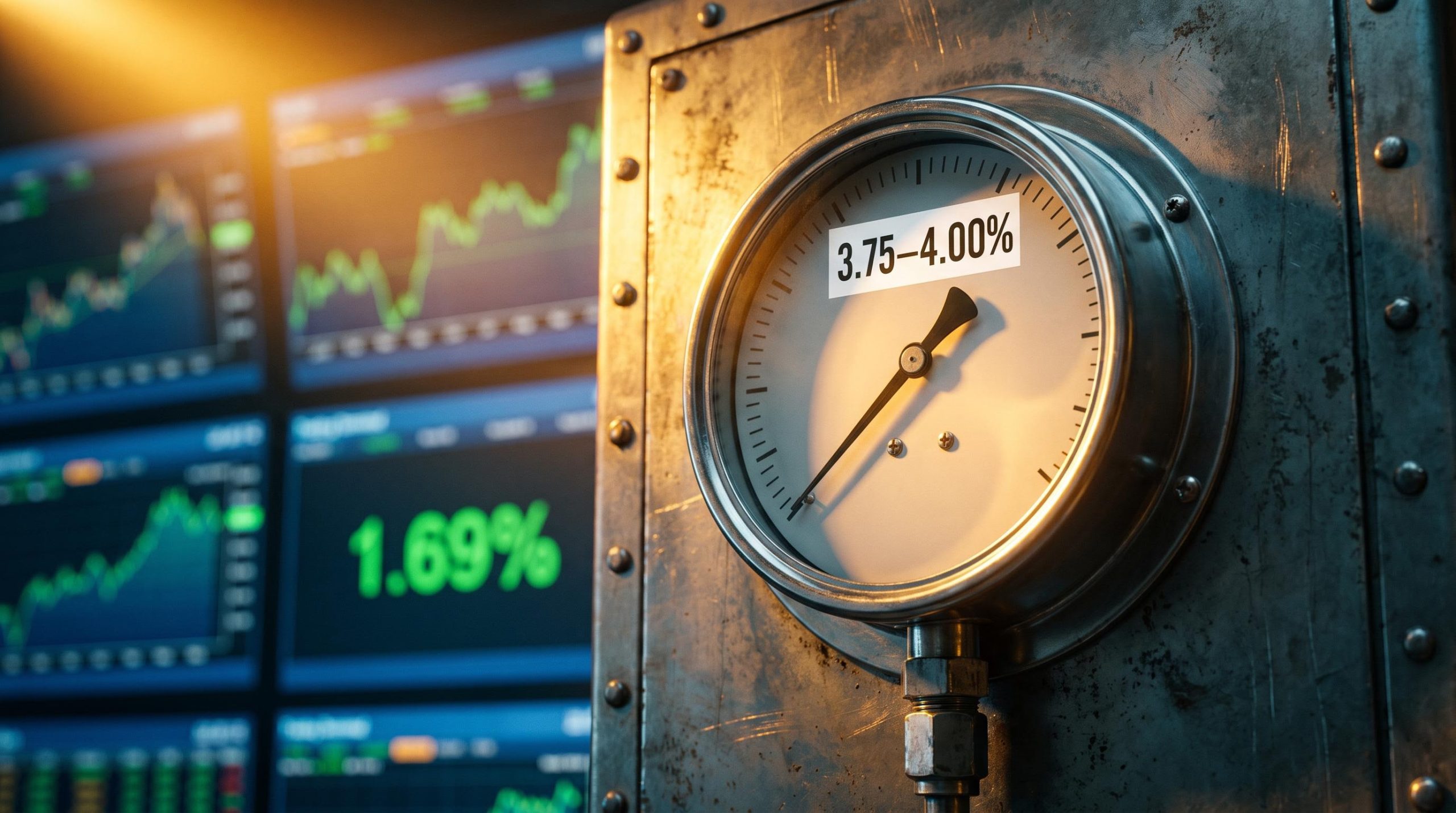 Federal Reserve rate gauge hitting 3.75–4.00% as equity markets rebound following September 2026 FOMC hike