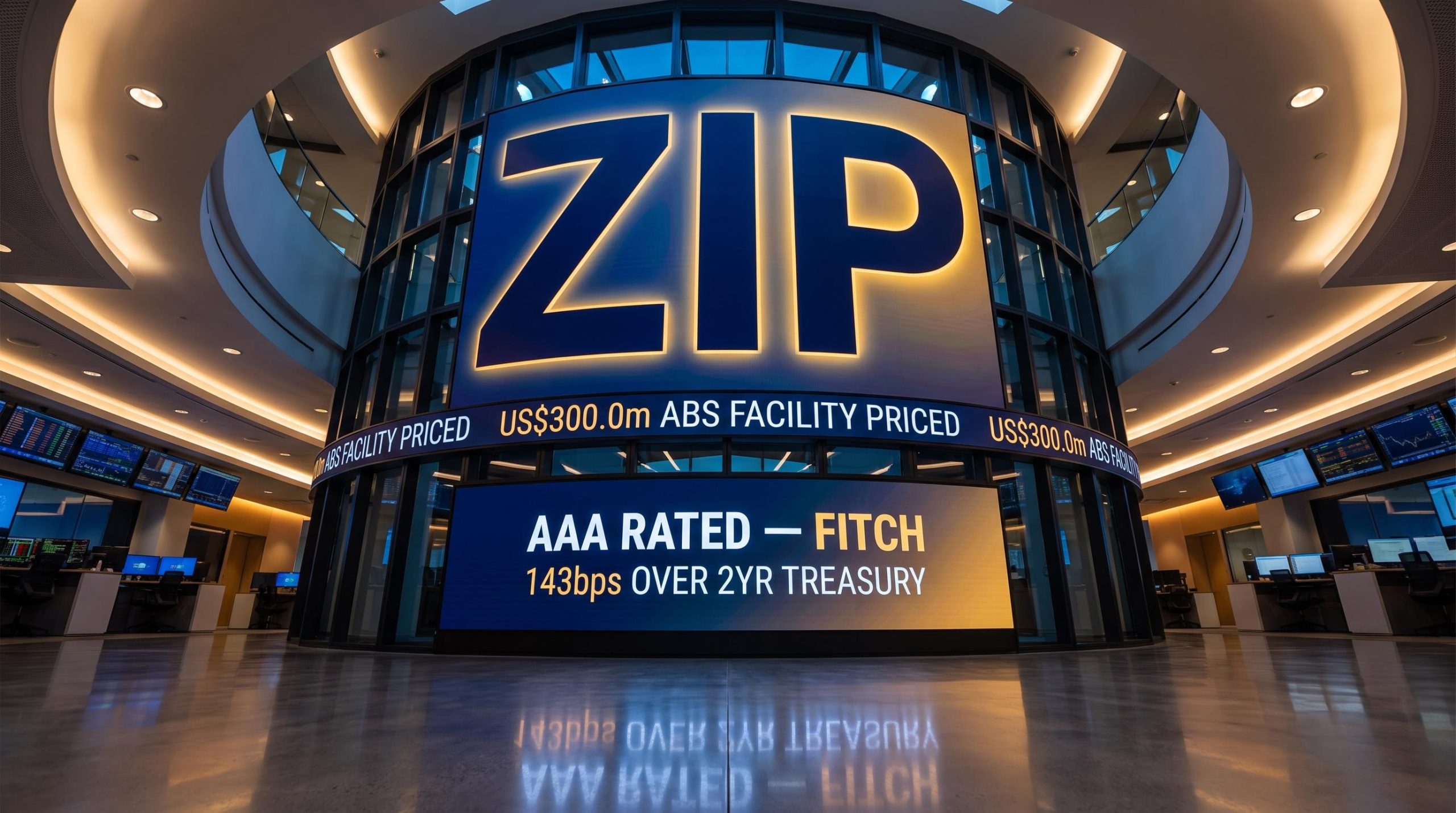 Large financial display screen