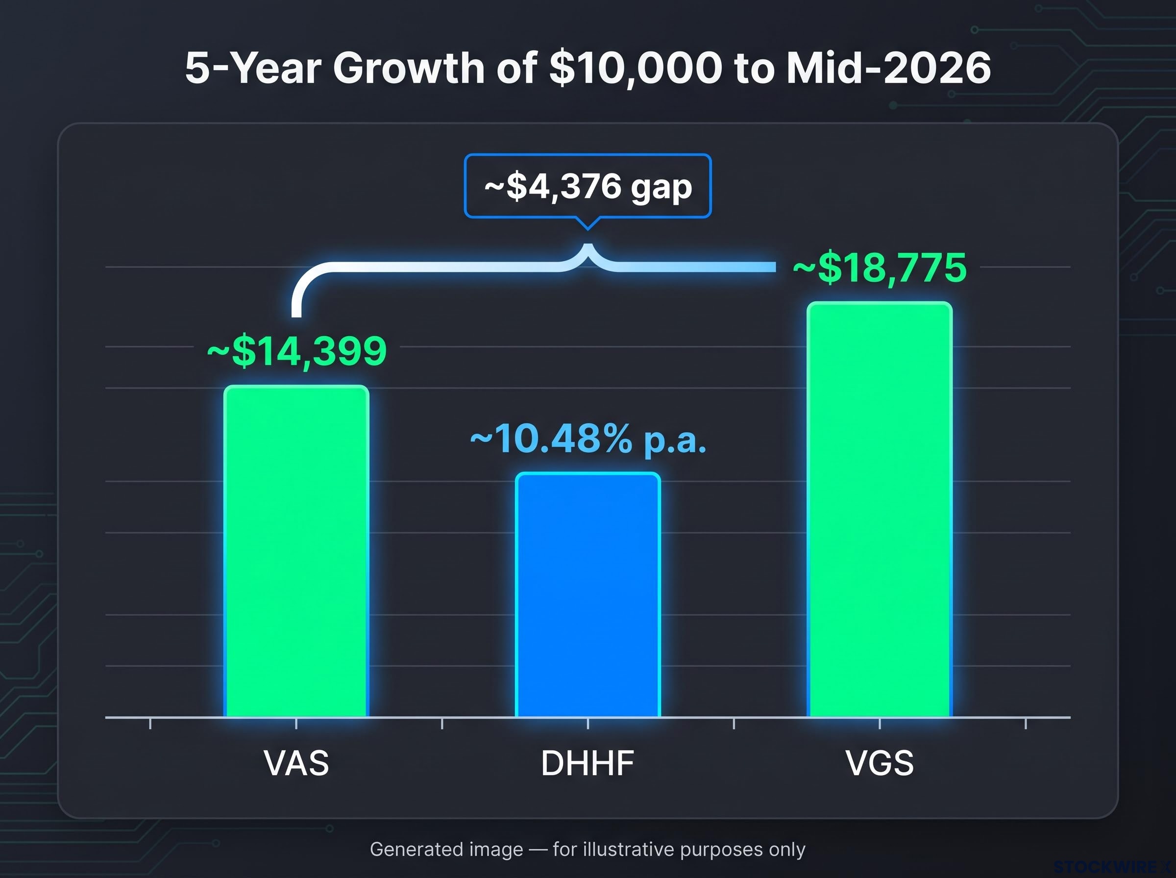 5-Year Hypothetical Growth Gap Chart