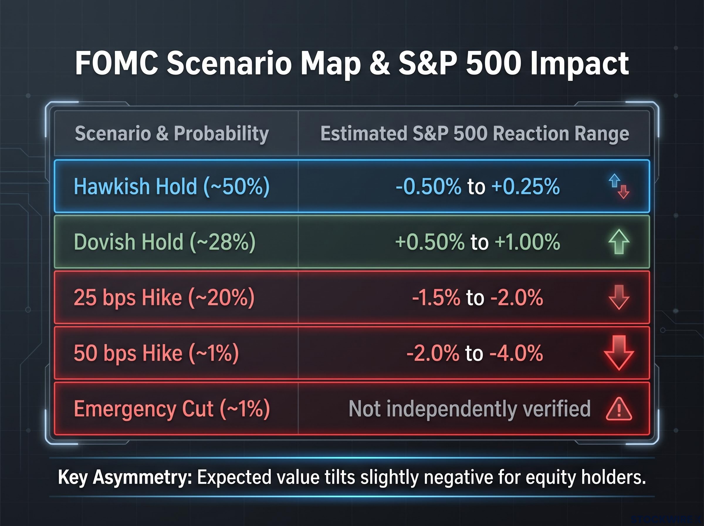 JPMorgan's FOMC Scenario Probability Matrix